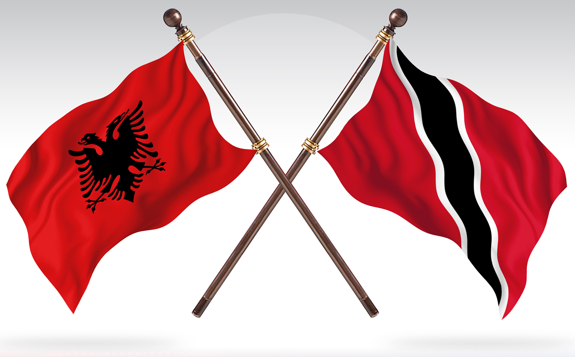 Download Иллюстрация "Albania versus Trinidad and Tobago Two Countries Flags - Illustration" / Albania versus Trinidad and Tobago Two Countries Flags - Illustration - Иллюстрация на тему графика national,patriotic,europe,asia,republic,map,flag,country,cartography,geography,nation,illustration,graphic,vector,state,world,isolated,symbol,border,icon