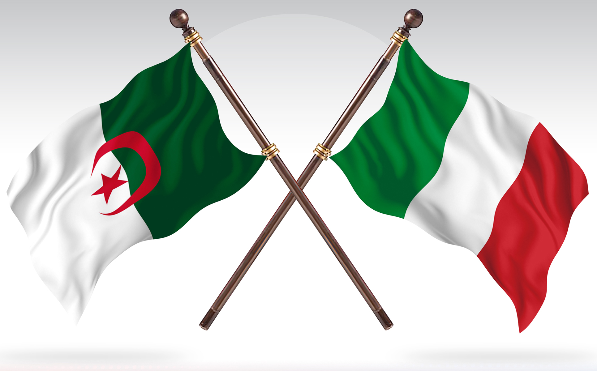 Download Иллюстрация "Algeria versus Italy Two Countries Flags - Illustration" / Algeria versus Italy Two Countries Flags - Illustration - Иллюстрация на тему графика national,patriotic,europe,asia,republic,map,flag,country,cartography,geography,nation,illustration,graphic,vector,state,world,isolated,symbol,border,icon