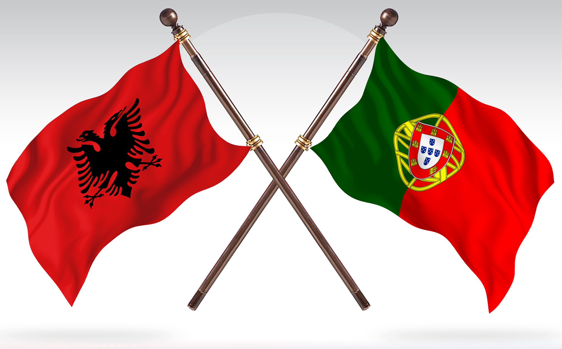 Download Иллюстрация "Albania versus Portugal Two Countries Flags - Illustration" / Albania versus Portugal Two Countries Flags - Illustration - Иллюстрация на тему графика national,patriotic,europe,asia,republic,map,flag,country,cartography,geography,nation,illustration,graphic,vector,state,world,isolated,symbol,border,icon