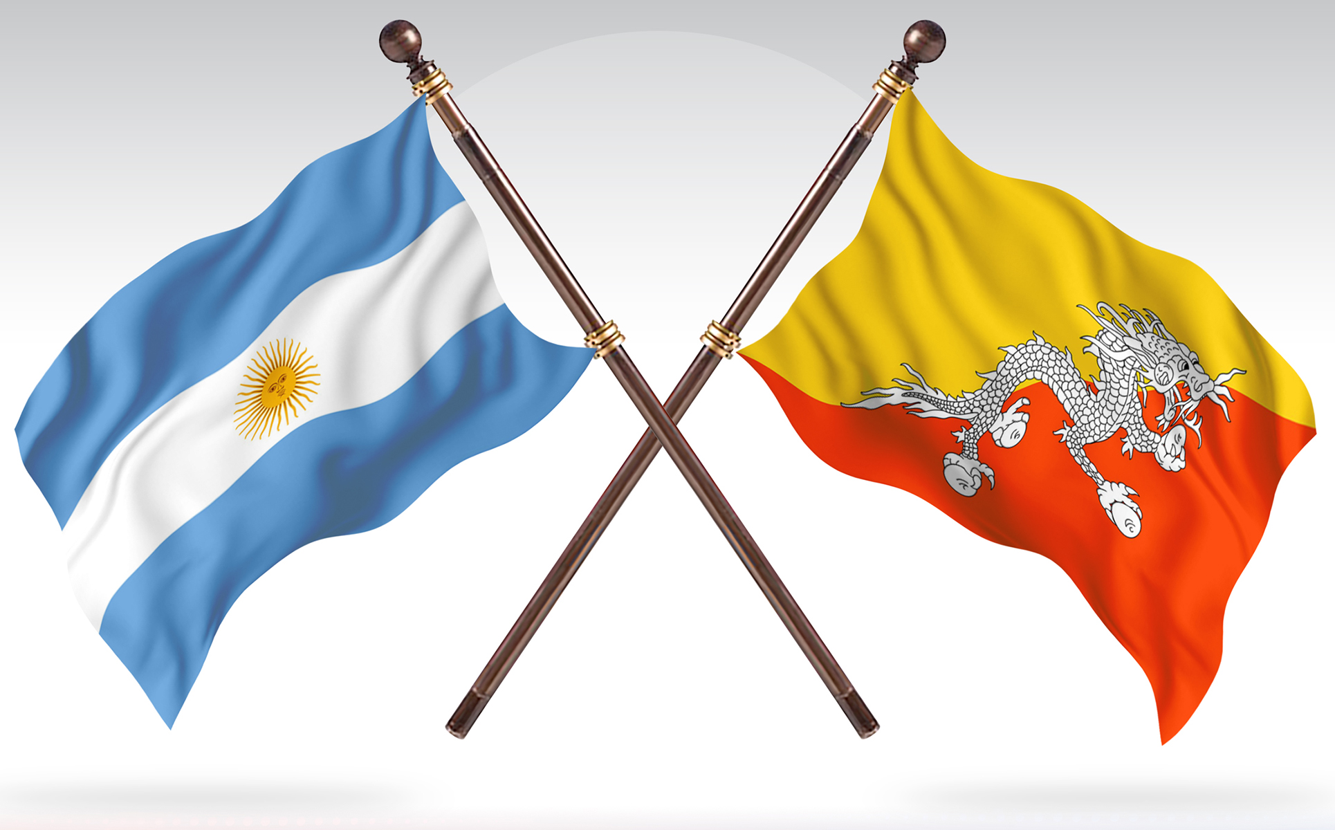 Download Иллюстрация "Argentina versus Bhutan Two Countries Flags - Illustration" / Argentina versus Bhutan Two Countries Flags - Illustration - Иллюстрация на тему графика national,patriotic,europe,asia,republic,map,flag,country,cartography,geography,nation,illustration,graphic,vector,state,world,isolated,symbol,border,icon