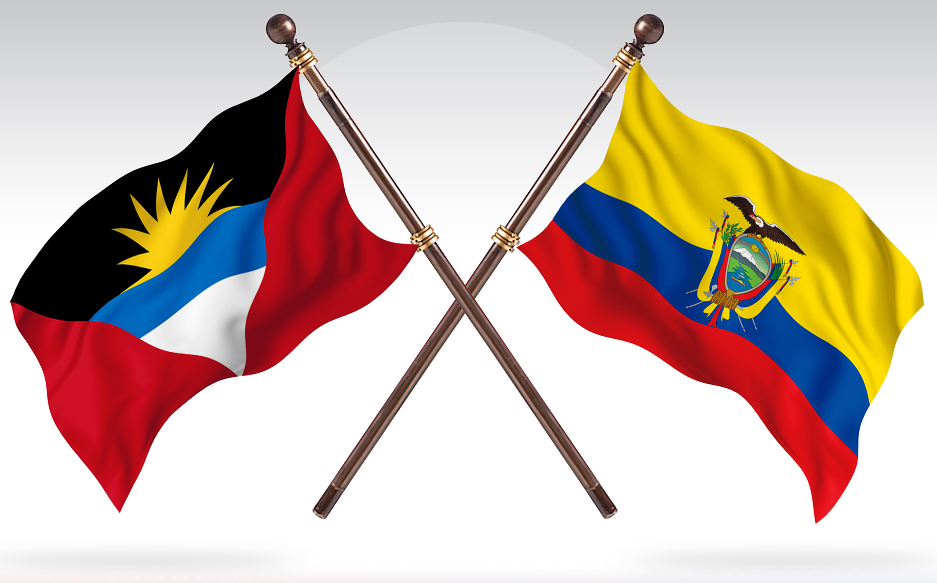 Download Иллюстрация "Antigua versus Ecuador Two Countries Flags - Illustration" / Antigua versus Ecuador Two Countries Flags - Illustration - Иллюстрация на тему графика national,patriotic,europe,asia,republic,map,flag,country,cartography,geography,nation,illustration,graphic,vector,state,world,isolated,symbol,border,icon