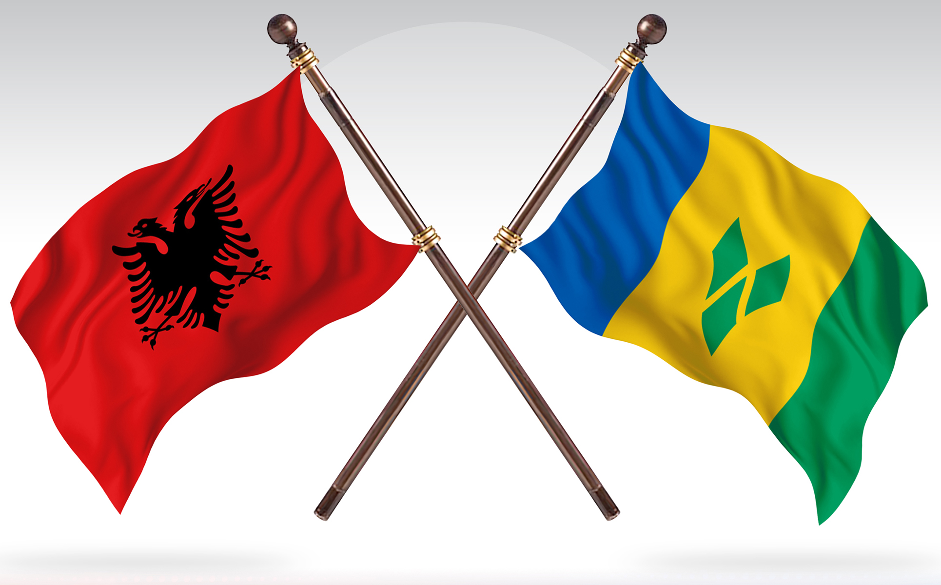 Download Иллюстрация "Albania versus Saint Vincent and the Grenadines Two Countries Flags - Illustration" / Albania versus Saint Vincent and the Grenadines Two Countries Flags - Illustration - Иллюстрация на тему графика national,patriotic,europe,asia,republic,map,flag,country,cartography,geography,nation,illustration,graphic,vector,state,world,isolated,symbol,border,icon