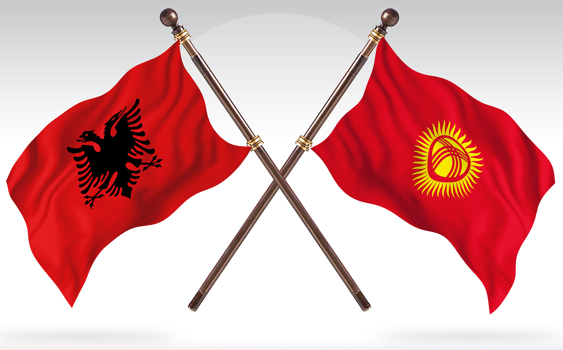 Download Иллюстрация "Albania versus Kyrgyzstan Two Countries Flags - Illustration" / Albania versus Kyrgyzstan Two Countries Flags - Illustration - Иллюстрация на тему графика national,patriotic,europe,asia,republic,map,flag,country,cartography,geography,nation,illustration,graphic,vector,state,world,isolated,symbol,border,icon