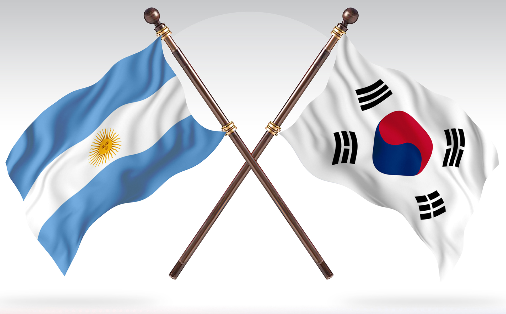 Download Иллюстрация "Argentina versus South Korea Two Countries Flags - Illustration" / Argentina versus South Korea Two Countries Flags - Illustration - Иллюстрация на тему графика national,patriotic,europe,asia,republic,map,flag,country,cartography,geography,nation,illustration,graphic,vector,state,world,isolated,symbol,border,icon