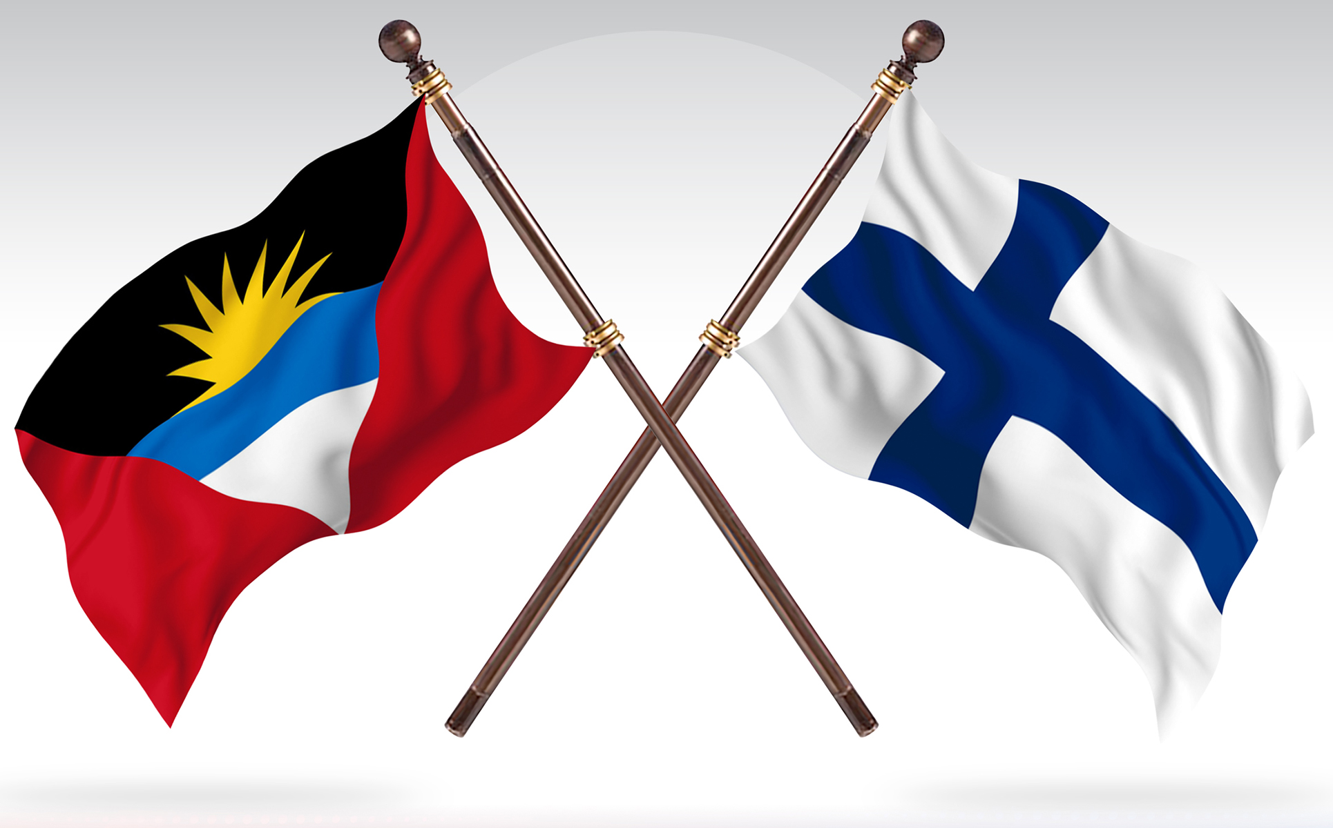 Download Иллюстрация "Antigua versus Finland Two Countries Flags - Illustration" / Antigua versus Finland Two Countries Flags - Illustration - Иллюстрация на тему графика national,patriotic,europe,asia,republic,map,flag,country,cartography,geography,nation,illustration,graphic,vector,state,world,isolated,symbol,border,icon