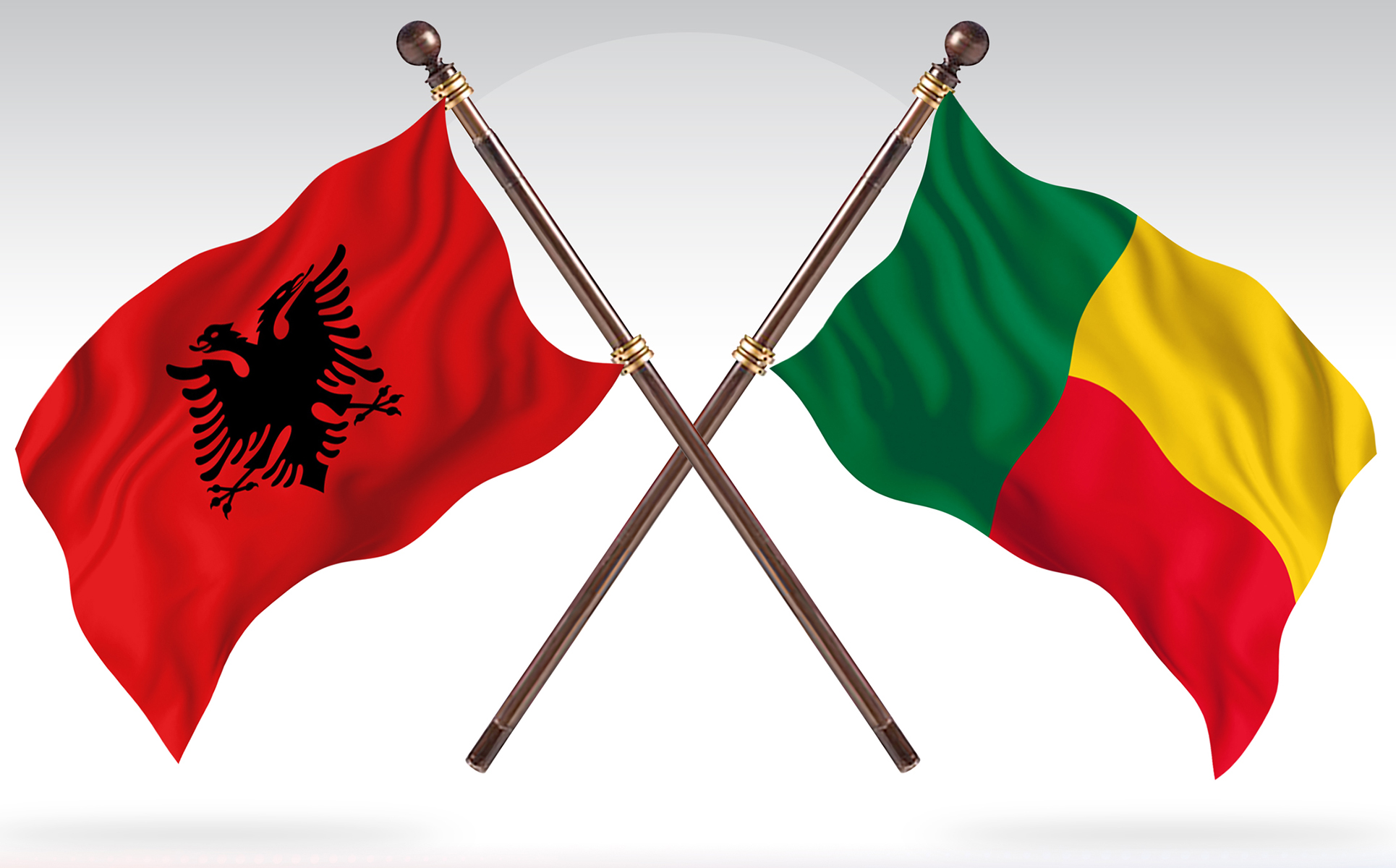 Download Иллюстрация "Albania versus Benin Two Countries Flags - Illustration" / Albania versus Benin Two Countries Flags - Illustration - Иллюстрация на тему графика national,patriotic,europe,asia,republic,map,flag,country,cartography,geography,nation,illustration,graphic,vector,state,world,isolated,symbol,border,icon