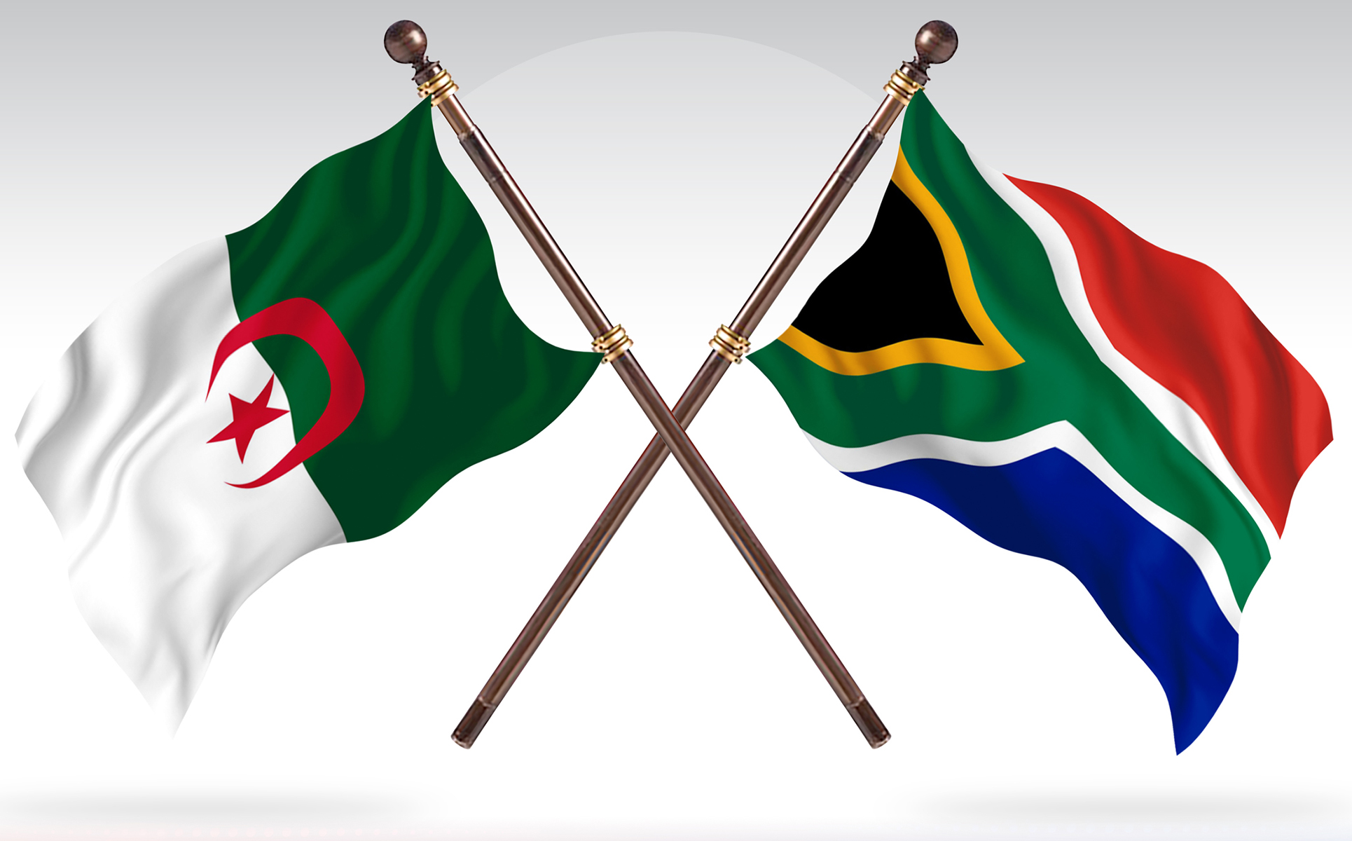Download Иллюстрация "Algeria versus South Africa Two Countries Flags - Illustration" / Algeria versus South Africa Two Countries Flags - Illustration - Иллюстрация на тему графика national,patriotic,europe,asia,republic,map,flag,country,cartography,geography,nation,illustration,graphic,vector,state,world,isolated,symbol,border,icon