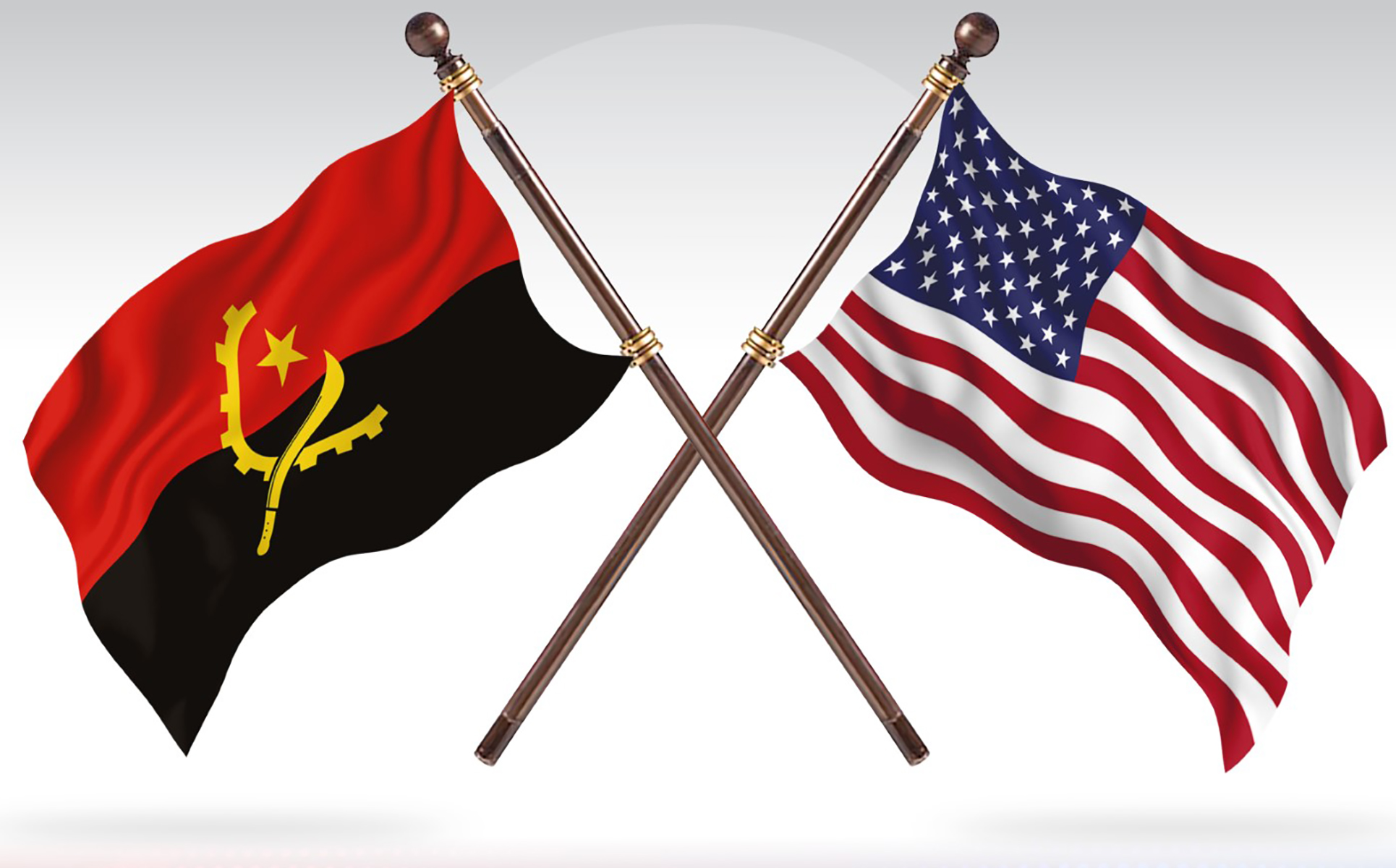 Download Иллюстрация "Angola versus United States of America  Two Countries Flags - Illustration" / Angola versus United States of America  Two Countries Flags - Illustration - Иллюстрация на тему графика national,patriotic,europe,asia,republic,map,flag,country,cartography,geography,nation,illustration,graphic,vector,state,world,isolated,symbol,border,icon