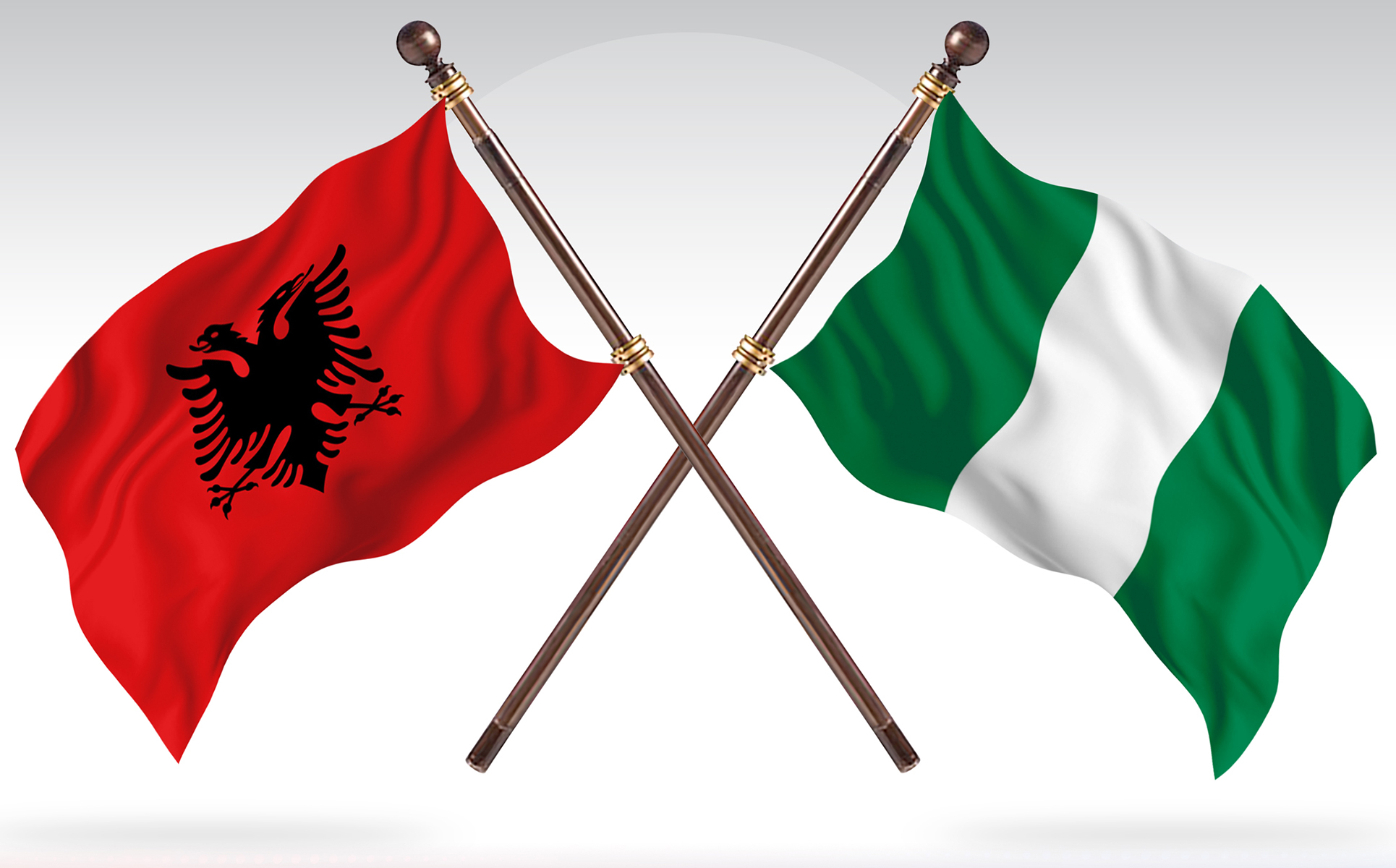 Download Иллюстрация "Albania versus Nigeria Two Countries Flags - Illustration" / Albania versus Nigeria Two Countries Flags - Illustration - Иллюстрация на тему графика national,patriotic,europe,asia,republic,map,flag,country,cartography,geography,nation,illustration,graphic,vector,state,world,isolated,symbol,border,icon
