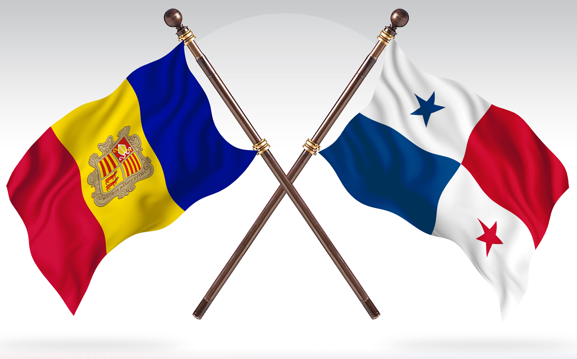 Download Иллюстрация "Andorra versus Panama Two Countries Flags - Illustration" / Andorra versus Panama Two Countries Flags - Illustration - Иллюстрация на тему графика national,patriotic,europe,asia,republic,map,flag,country,cartography,geography,nation,illustration,graphic,vector,state,world,isolated,symbol,border,icon