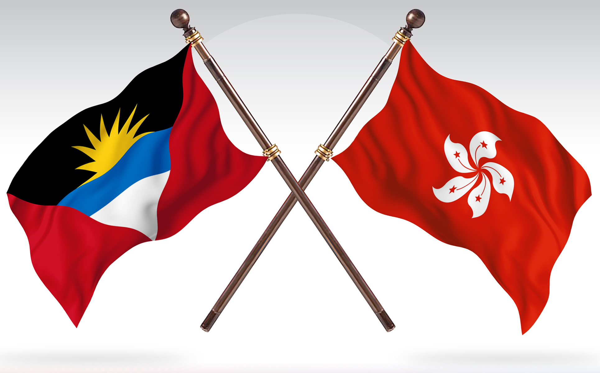Download Иллюстрация "Antigua versus Hong Kong Two Countries Flags - Illustration" / Antigua versus Hong Kong Two Countries Flags - Illustration - Иллюстрация на тему графика national,patriotic,europe,asia,republic,map,flag,country,cartography,geography,nation,illustration,graphic,vector,state,world,isolated,symbol,border,icon