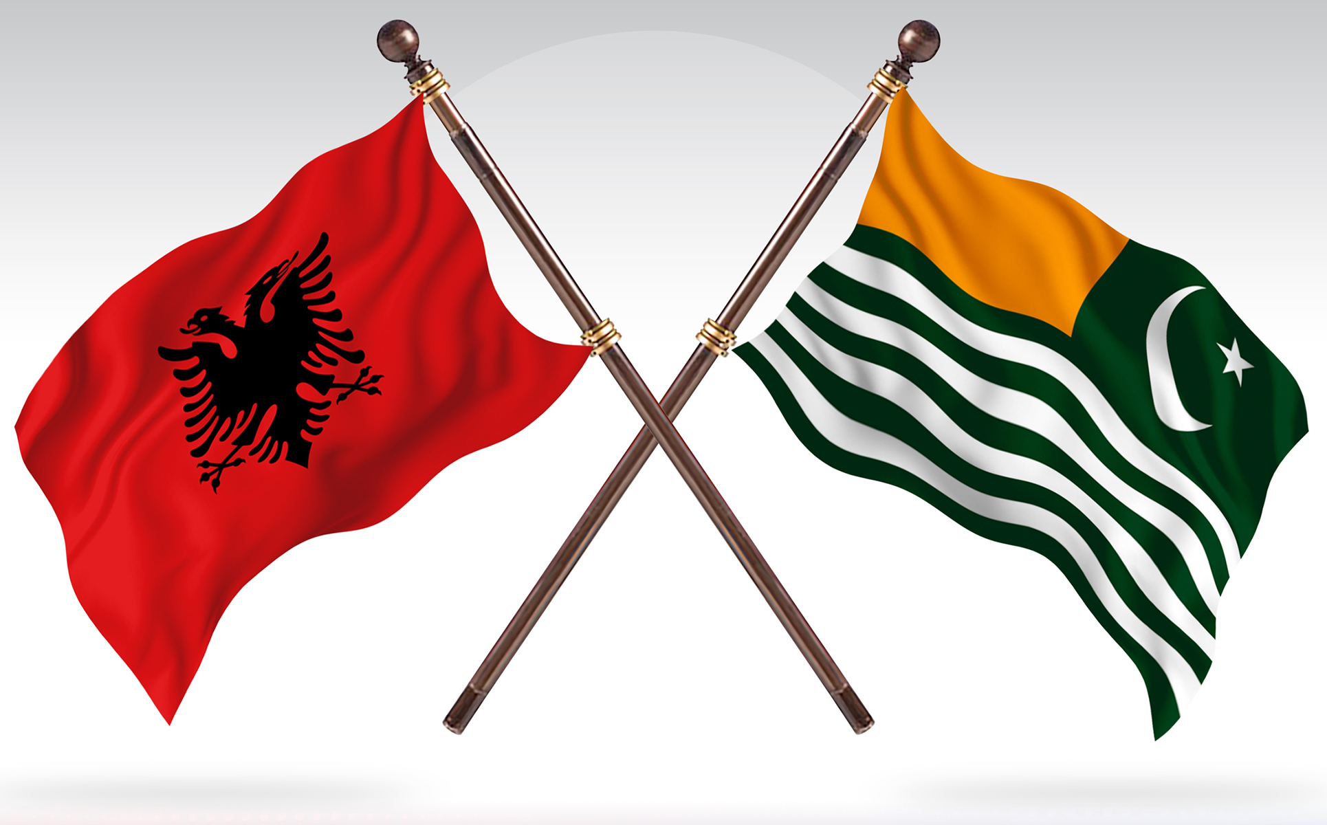 Download Иллюстрация "Albania versus Kashmir Two Countries Flags - Illustration" / Albania versus Kashmir Two Countries Flags - Illustration - Иллюстрация на тему графика national,patriotic,europe,asia,republic,map,flag,country,cartography,geography,nation,illustration,graphic,vector,state,world,isolated,symbol,border,icon