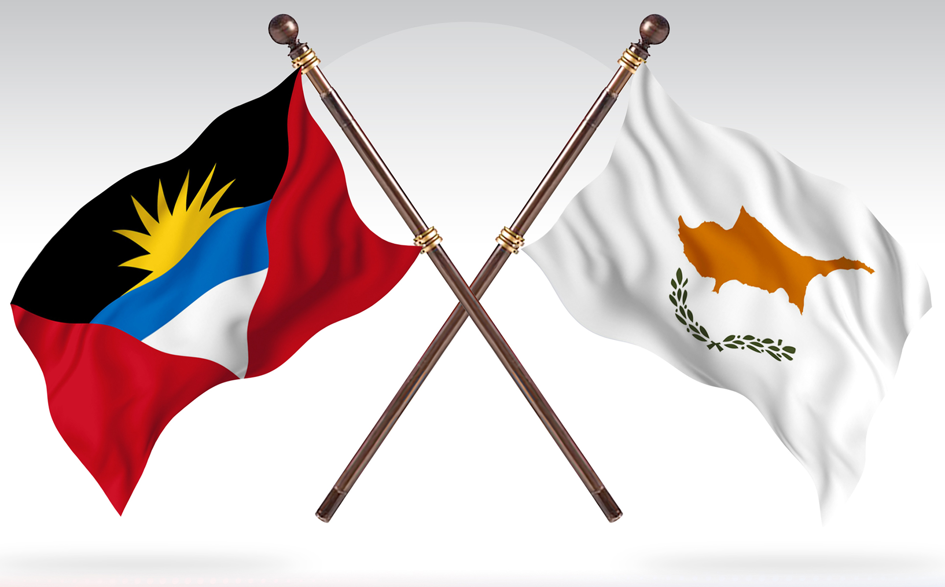 Download Иллюстрация "Antigua versus Cyprus Two Countries Flags - Illustration" / Antigua versus Cyprus Two Countries Flags - Illustration - Иллюстрация на тему графика national,patriotic,europe,asia,republic,map,flag,country,cartography,geography,nation,illustration,graphic,vector,state,world,isolated,symbol,border,icon