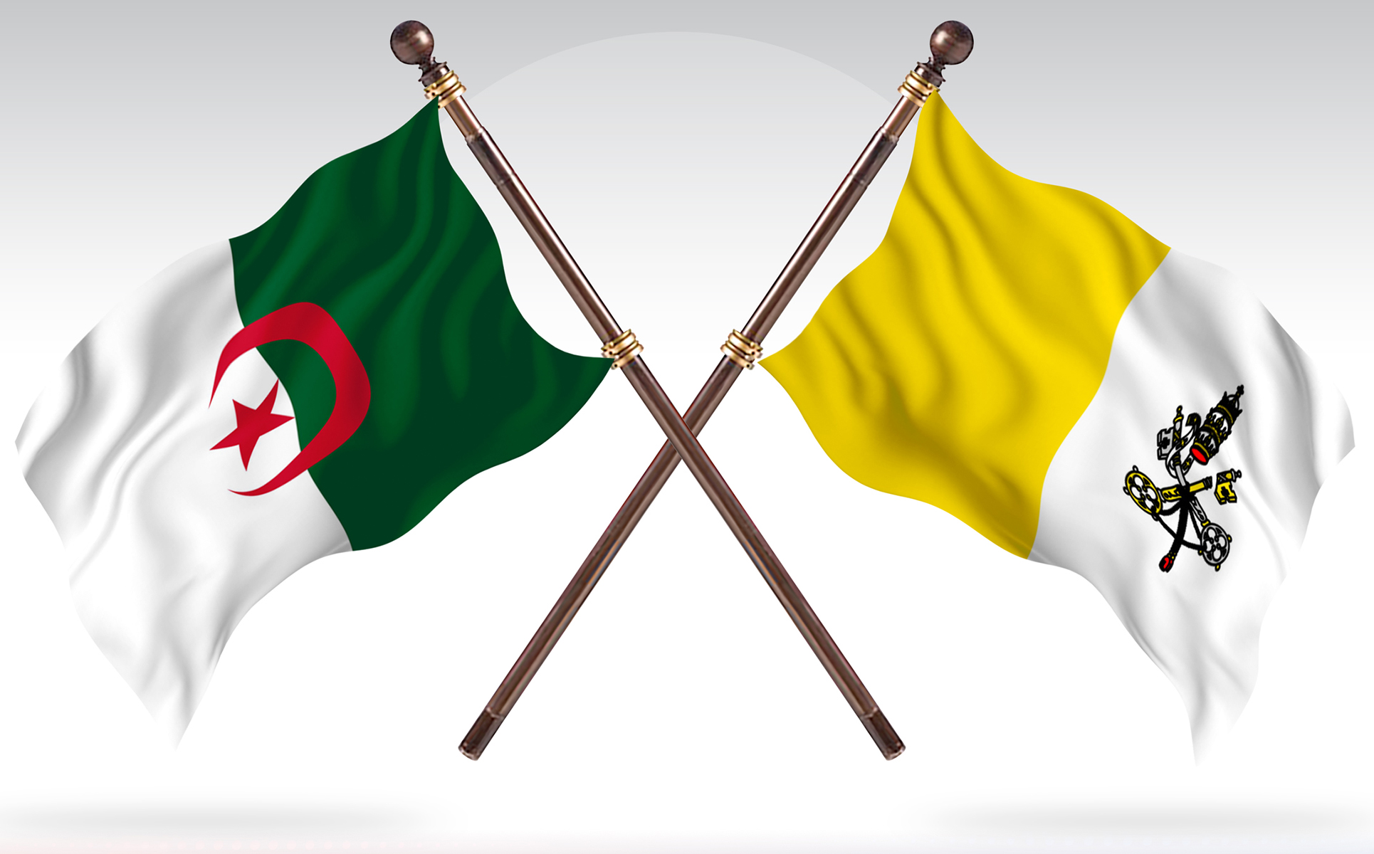 Download Иллюстрация "Algeria versus Holy See Two Countries Flags - Illustration" / Algeria versus Holy See Two Countries Flags - Illustration - Иллюстрация на тему графика national,patriotic,europe,asia,republic,map,flag,country,cartography,geography,nation,illustration,graphic,vector,state,world,isolated,symbol,border,icon