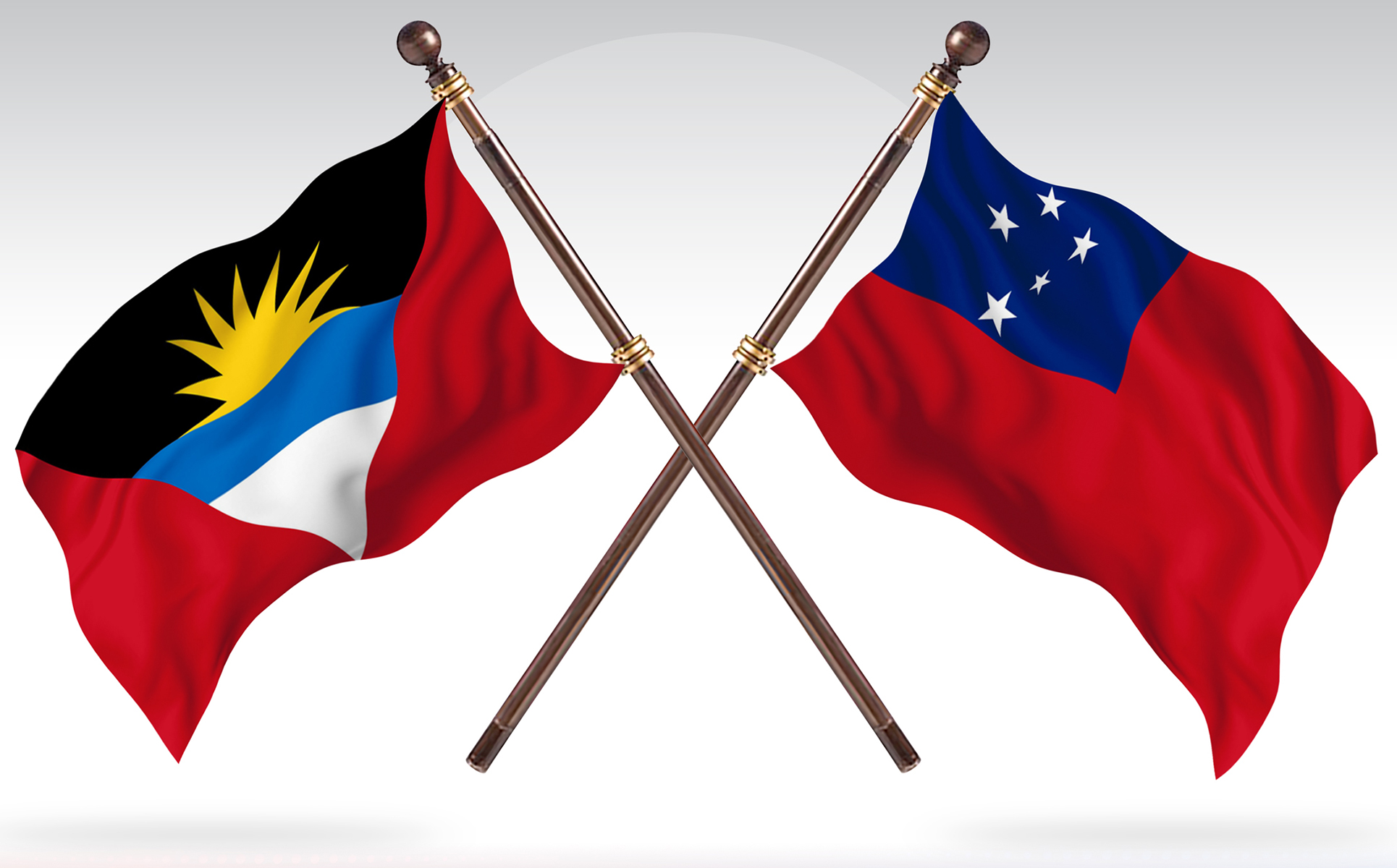 Download Иллюстрация "Antigua versus Samoa  Two Countries Flags - Illustration" / Antigua versus Samoa  Two Countries Flags - Illustration - Иллюстрация на тему графика national,patriotic,europe,asia,republic,map,flag,country,cartography,geography,nation,illustration,graphic,vector,state,world,isolated,symbol,border,icon