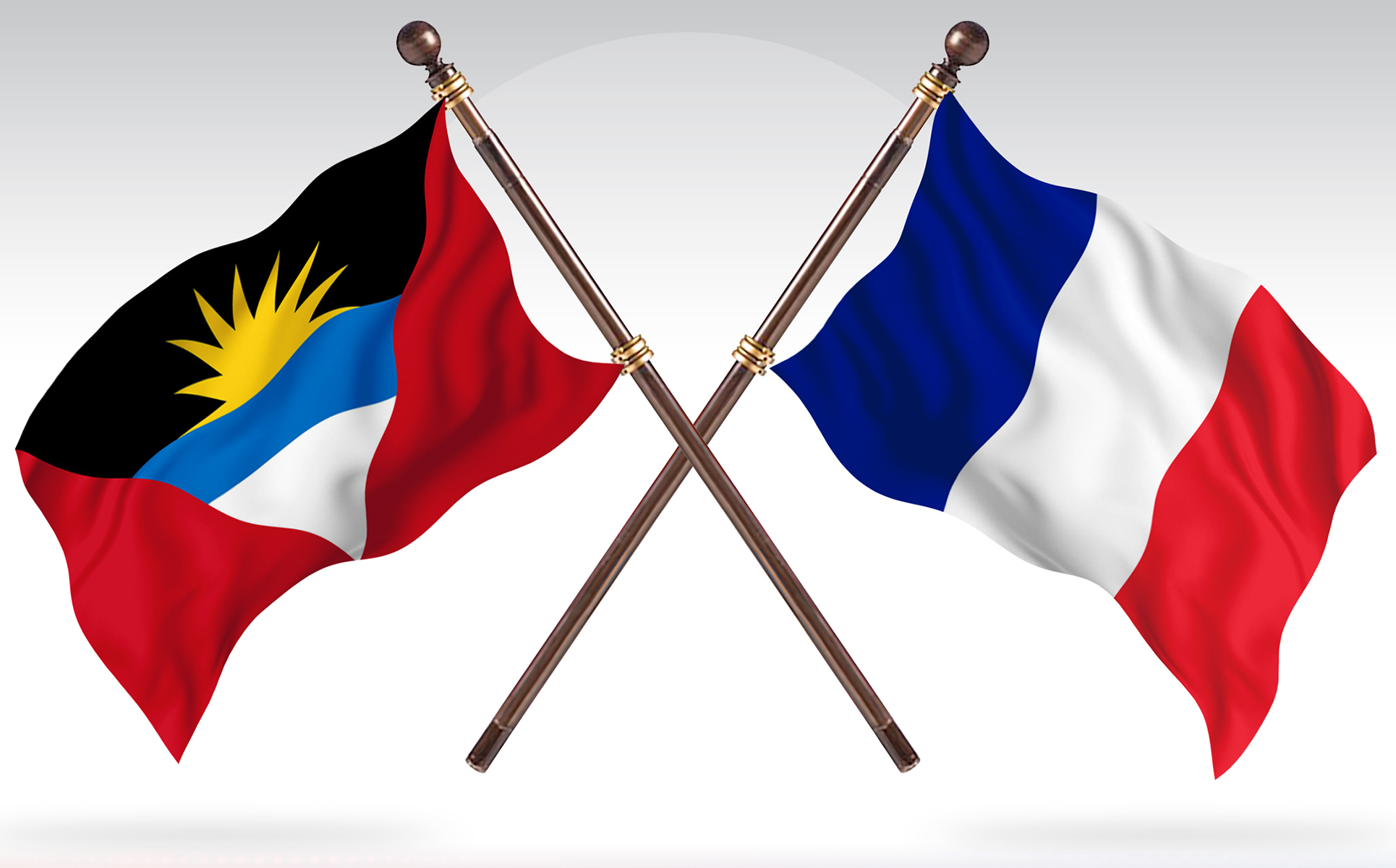 Download Иллюстрация "Antigua versus France Two Countries Flags - Illustration" / Antigua versus France Two Countries Flags - Illustration - Иллюстрация на тему графика national,patriotic,europe,asia,republic,map,flag,country,cartography,geography,nation,illustration,graphic,vector,state,world,isolated,symbol,border,icon