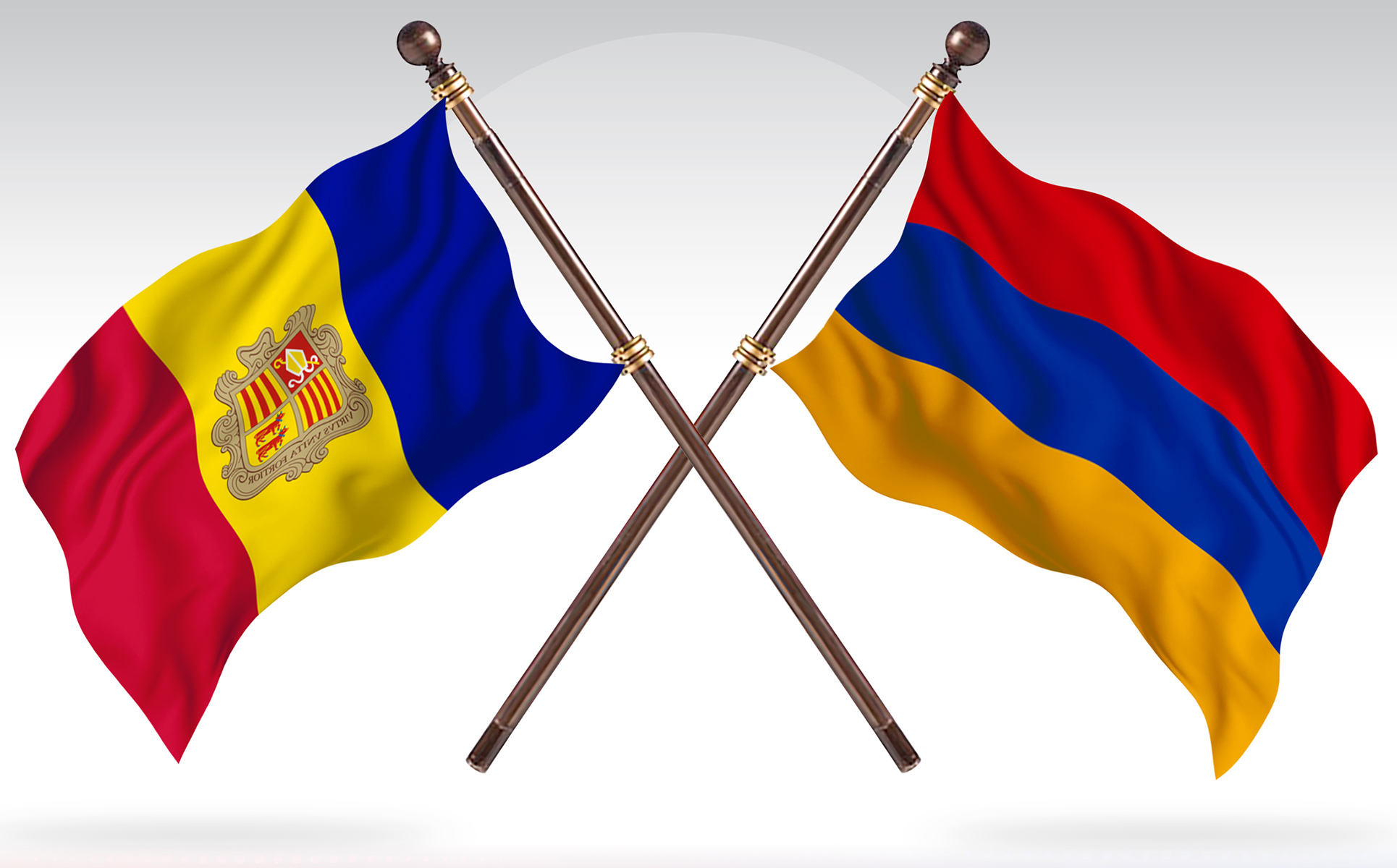 Download Иллюстрация "Andorra versus Armenia Two Countries Flags - Illustration" / Andorra versus Armenia Two Countries Flags - Illustration - Иллюстрация на тему графика national,patriotic,europe,asia,republic,map,flag,country,cartography,geography,nation,illustration,graphic,vector,state,world,isolated,symbol,border,icon