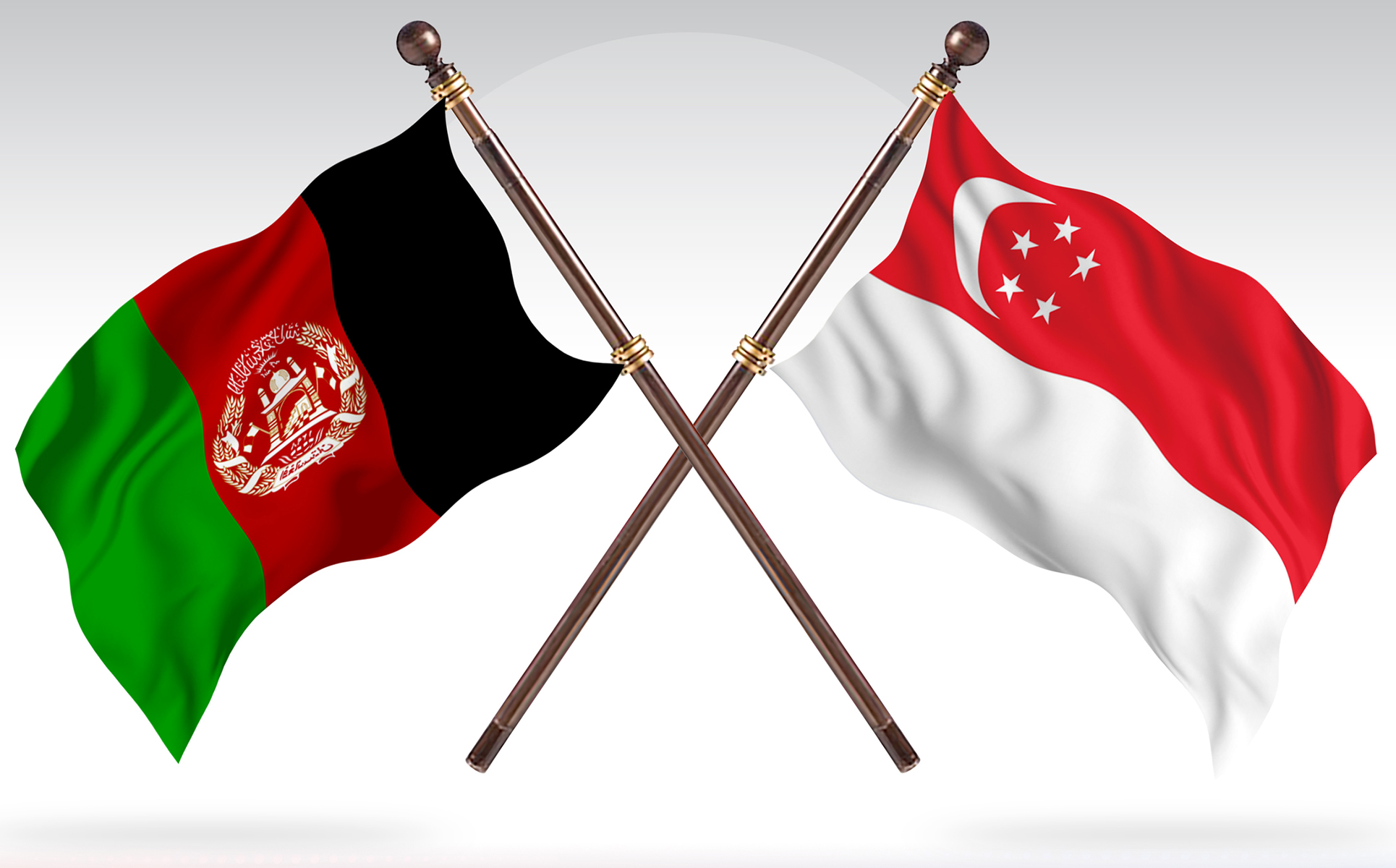 Download Иллюстрация "Afghanistan versus Singapore Two Countries Flags - Illustration" / Afghanistan versus Singapore Two Countries Flags - Illustration - Иллюстрация на тему графика national,patriotic,europe,asia,republic,map,flag,country,cartography,geography,nation,illustration,graphic,vector,state,world,isolated,symbol,border,icon