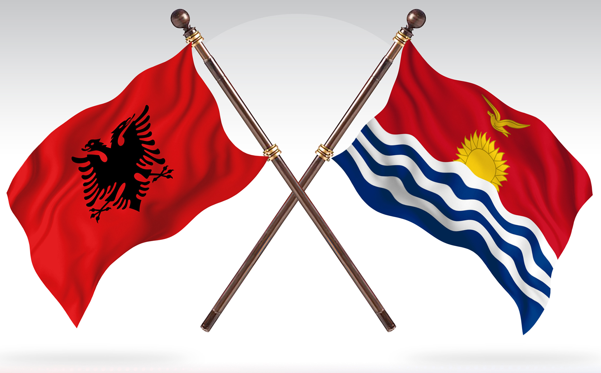 Download Иллюстрация "Albania versus Kiribati Two Countries Flags - Illustration" / Albania versus Kiribati Two Countries Flags - Illustration - Иллюстрация на тему графика national,patriotic,europe,asia,republic,map,flag,country,cartography,geography,nation,illustration,graphic,vector,state,world,isolated,symbol,border,icon