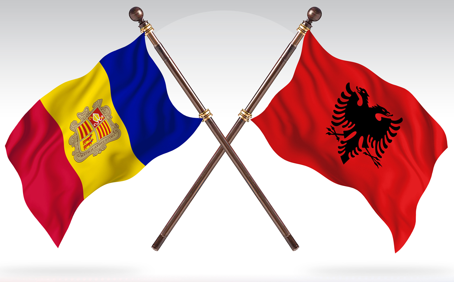 Download Иллюстрация "Andorra versus Albania Two Countries Flags - Illustration" / Andorra versus Albania Two Countries Flags - Illustration - Иллюстрация на тему графика national,patriotic,europe,asia,republic,map,flag,country,cartography,geography,nation,illustration,graphic,vector,state,world,isolated,symbol,border,icon