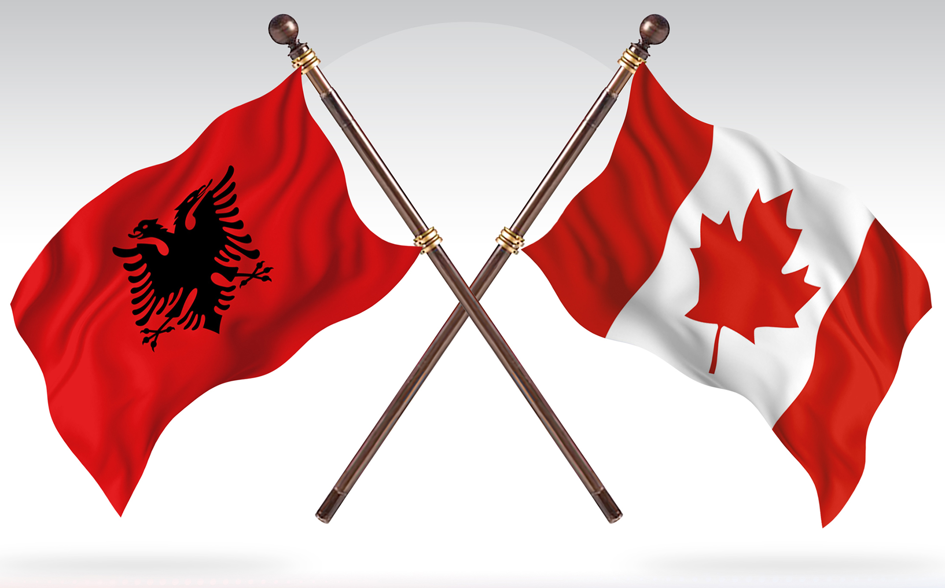 Download Иллюстрация "Albania versus Canada Two Countries Flags - Illustration" / Albania versus Canada Two Countries Flags - Illustration - Иллюстрация на тему графика national,patriotic,europe,asia,republic,map,flag,country,cartography,geography,nation,illustration,graphic,vector,state,world,isolated,symbol,border,icon