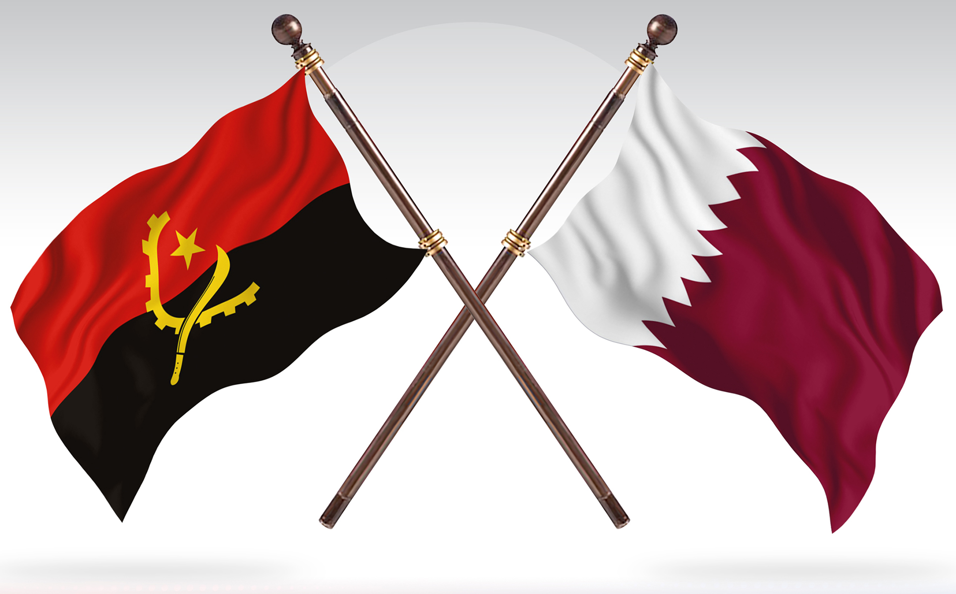 Download Иллюстрация "Angola versus Qatar Two Countries Flags - Illustration" / Angola versus Qatar Two Countries Flags - Illustration - Иллюстрация на тему графика national,patriotic,europe,asia,republic,map,flag,country,cartography,geography,nation,illustration,graphic,vector,state,world,isolated,symbol,border,icon