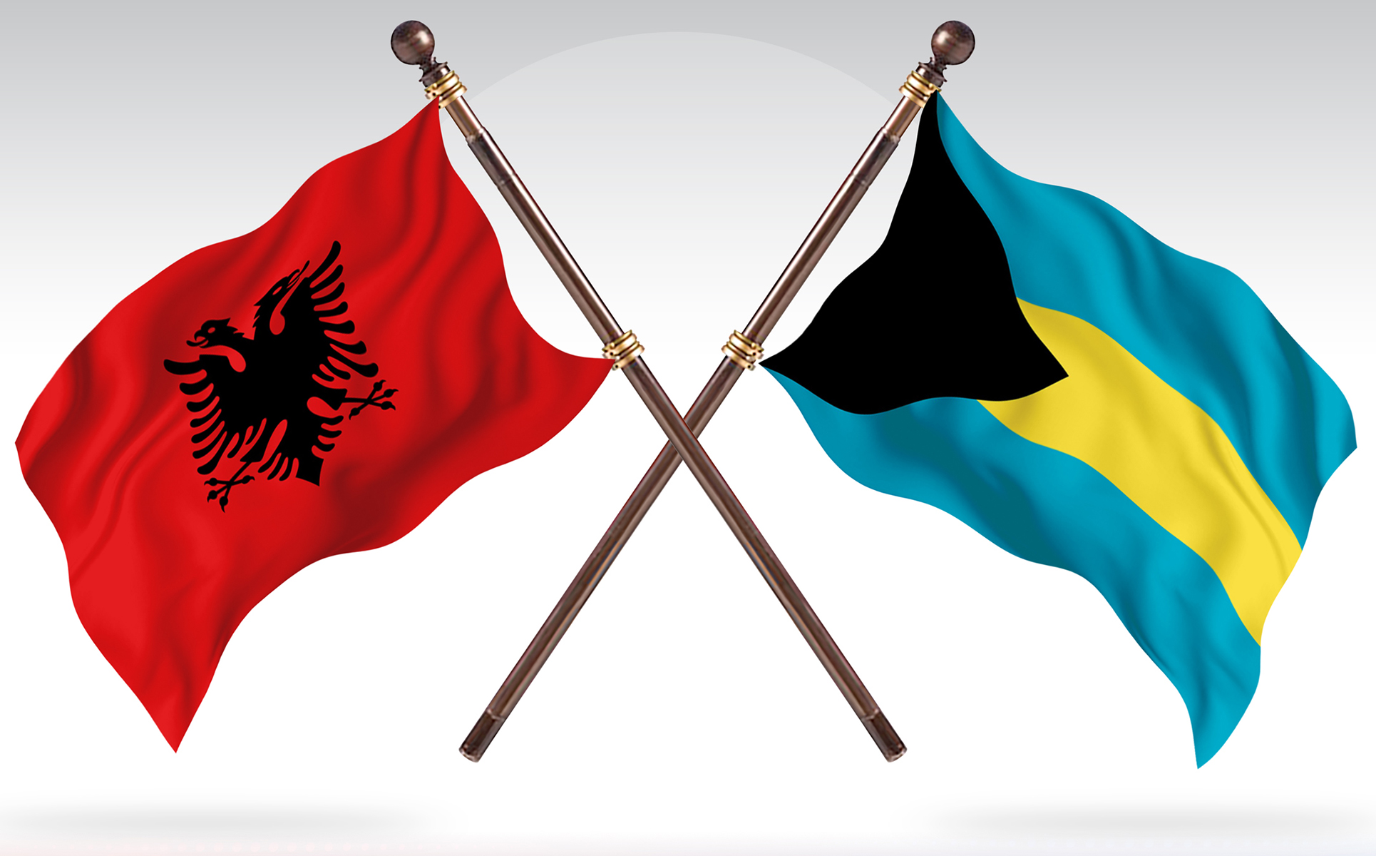 Download Иллюстрация "Albania versus Bahamas  Two Countries Flags - Illustration" / Albania versus Bahamas  Two Countries Flags - Illustration - Иллюстрация на тему графика national,patriotic,europe,asia,republic,map,flag,country,cartography,geography,nation,illustration,graphic,vector,state,world,isolated,symbol,border,icon