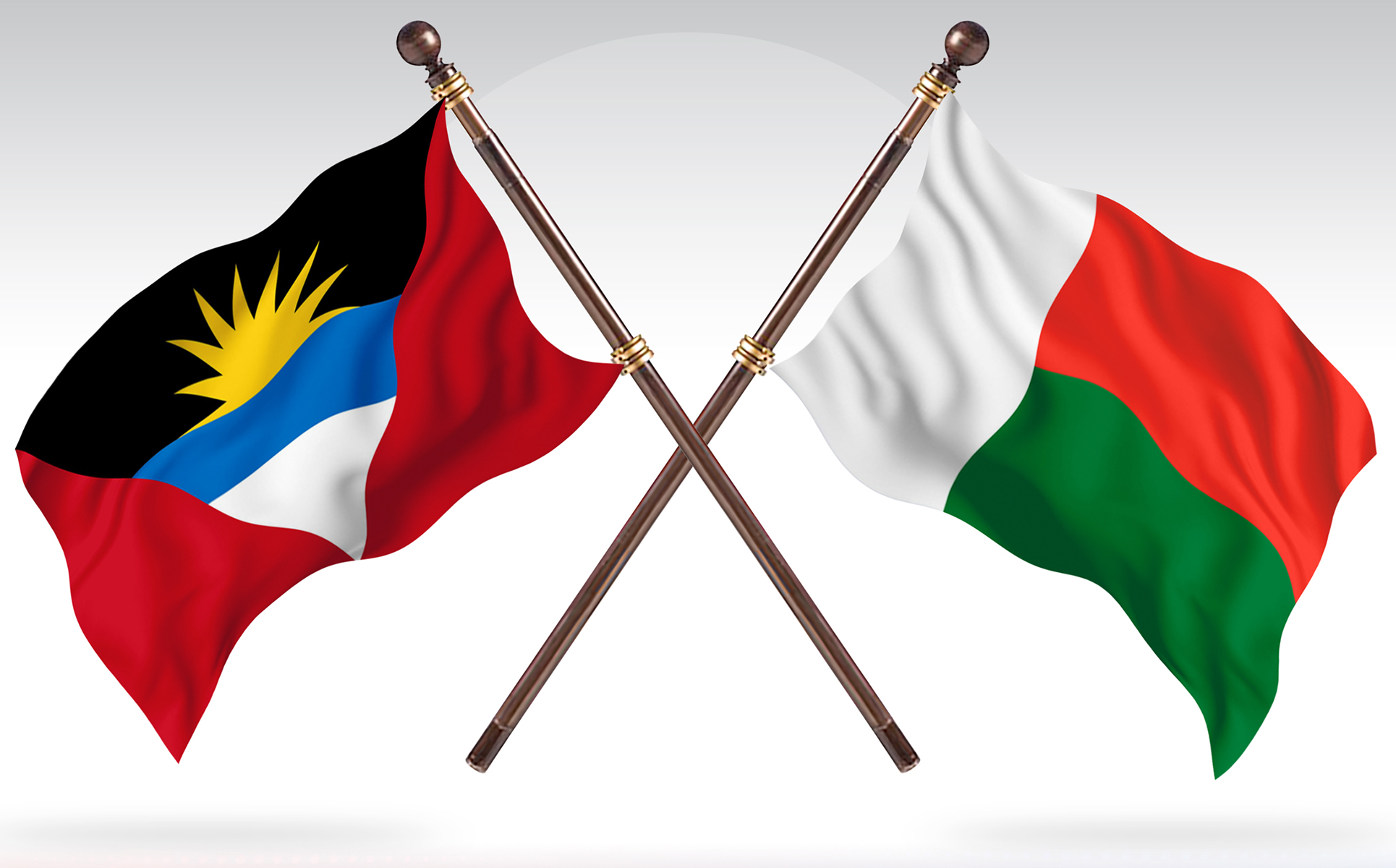 Download Иллюстрация "Antigua versus Madagascar Two Countries Flags - Illustration" / Antigua versus Madagascar Two Countries Flags - Illustration - Иллюстрация на тему графика national,patriotic,europe,asia,republic,map,flag,country,cartography,geography,nation,illustration,graphic,vector,state,world,isolated,symbol,border,icon