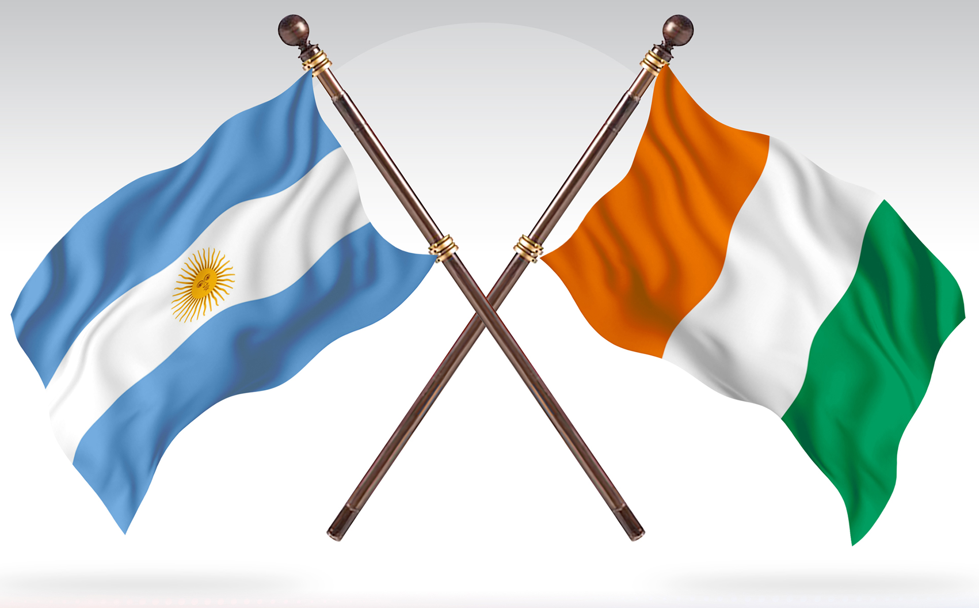 Download Иллюстрация "Argentina versus Cote d'Ivoire Two Countries Flags - Illustration" / Argentina versus Cote d'Ivoire Two Countries Flags - Illustration - Иллюстрация на тему графика national,patriotic,europe,asia,republic,map,flag,country,cartography,geography,nation,illustration,graphic,vector,state,world,isolated,symbol,border,icon