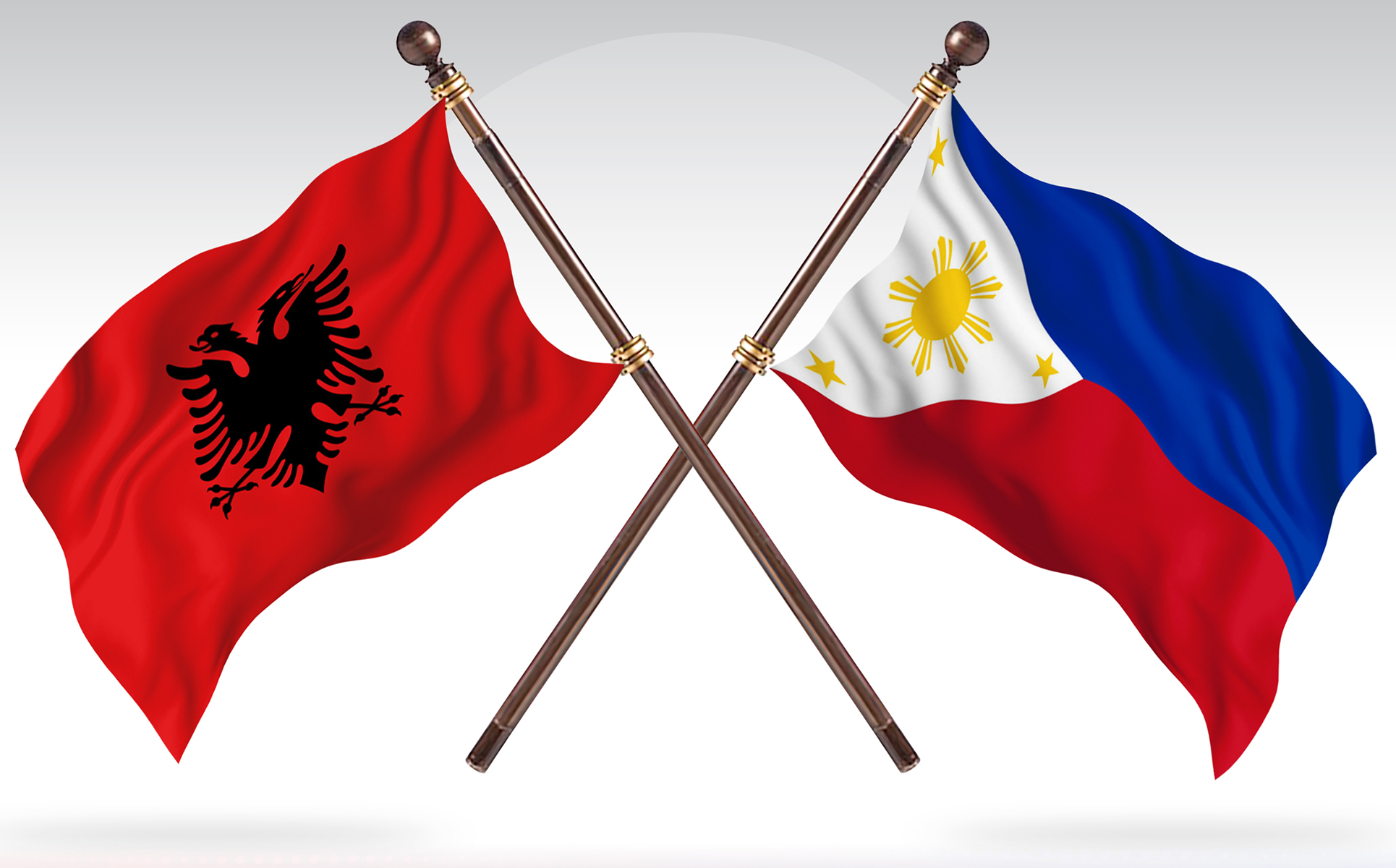 Download Иллюстрация "Albania versus Philippines Two Countries Flags - Illustration" / Albania versus Philippines Two Countries Flags - Illustration - Иллюстрация на тему графика national,patriotic,europe,asia,republic,map,flag,country,cartography,geography,nation,illustration,graphic,vector,state,world,isolated,symbol,border,icon