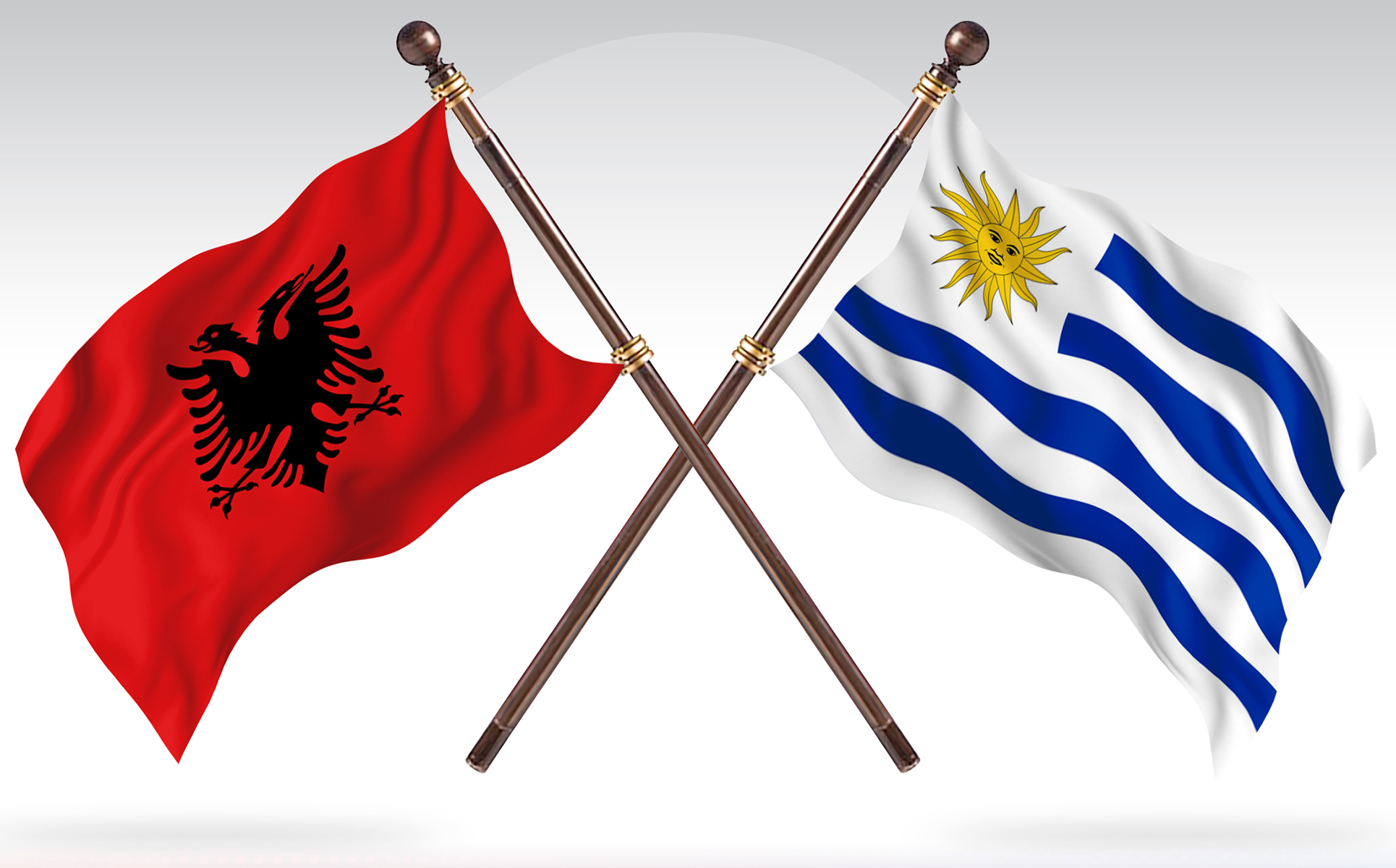 Download Иллюстрация "Albania versus Uruguay Two Countries Flags - Illustration" / Albania versus Uruguay Two Countries Flags - Illustration - Иллюстрация на тему графика national,patriotic,europe,asia,republic,map,flag,country,cartography,geography,nation,illustration,graphic,vector,state,world,isolated,symbol,border,icon