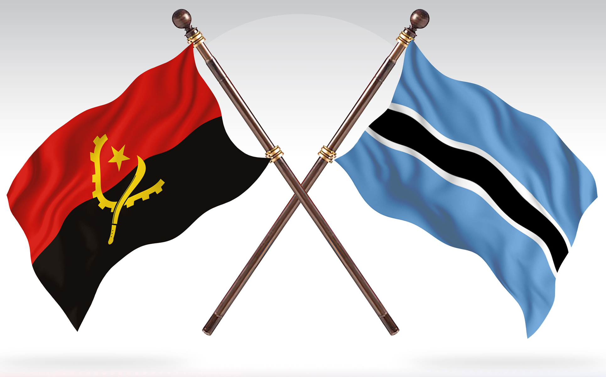 Download Иллюстрация "Angola versus Botswana Two Countries Flags - Illustration" / Angola versus Botswana Two Countries Flags - Illustration - Иллюстрация на тему графика national,patriotic,europe,asia,republic,map,flag,country,cartography,geography,nation,illustration,graphic,vector,state,world,isolated,symbol,border,icon
