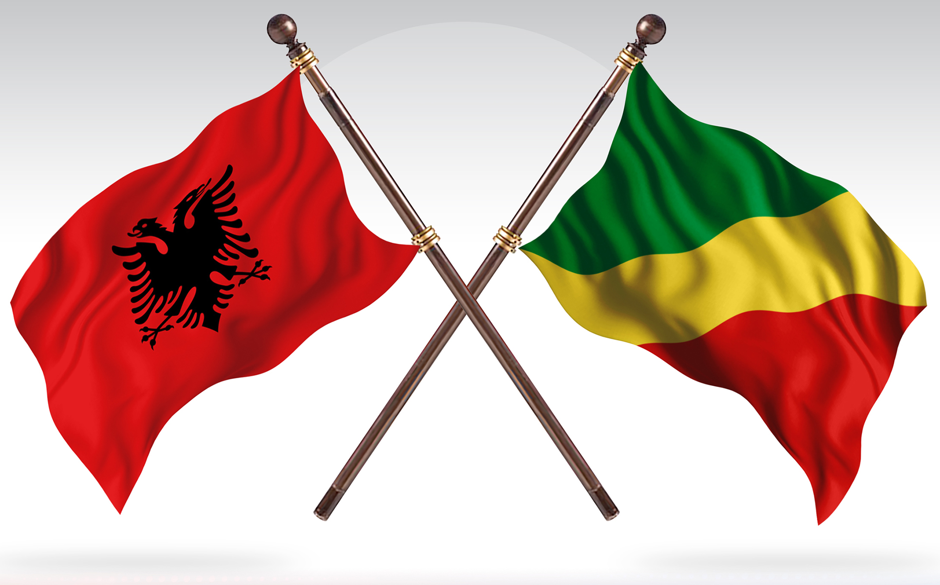 Download Иллюстрация "Albania versus  Republic of the Republic of the Congo Two Countries - Illustration" / Albania versus  Republic of the Republic of the Congo Two Countries - Illustration - Иллюстрация на тему графика national,patriotic,europe,asia,republic,map,flag,country,cartography,geography,nation,illustration,graphic,vector,state,world,isolated,symbol,border,icon