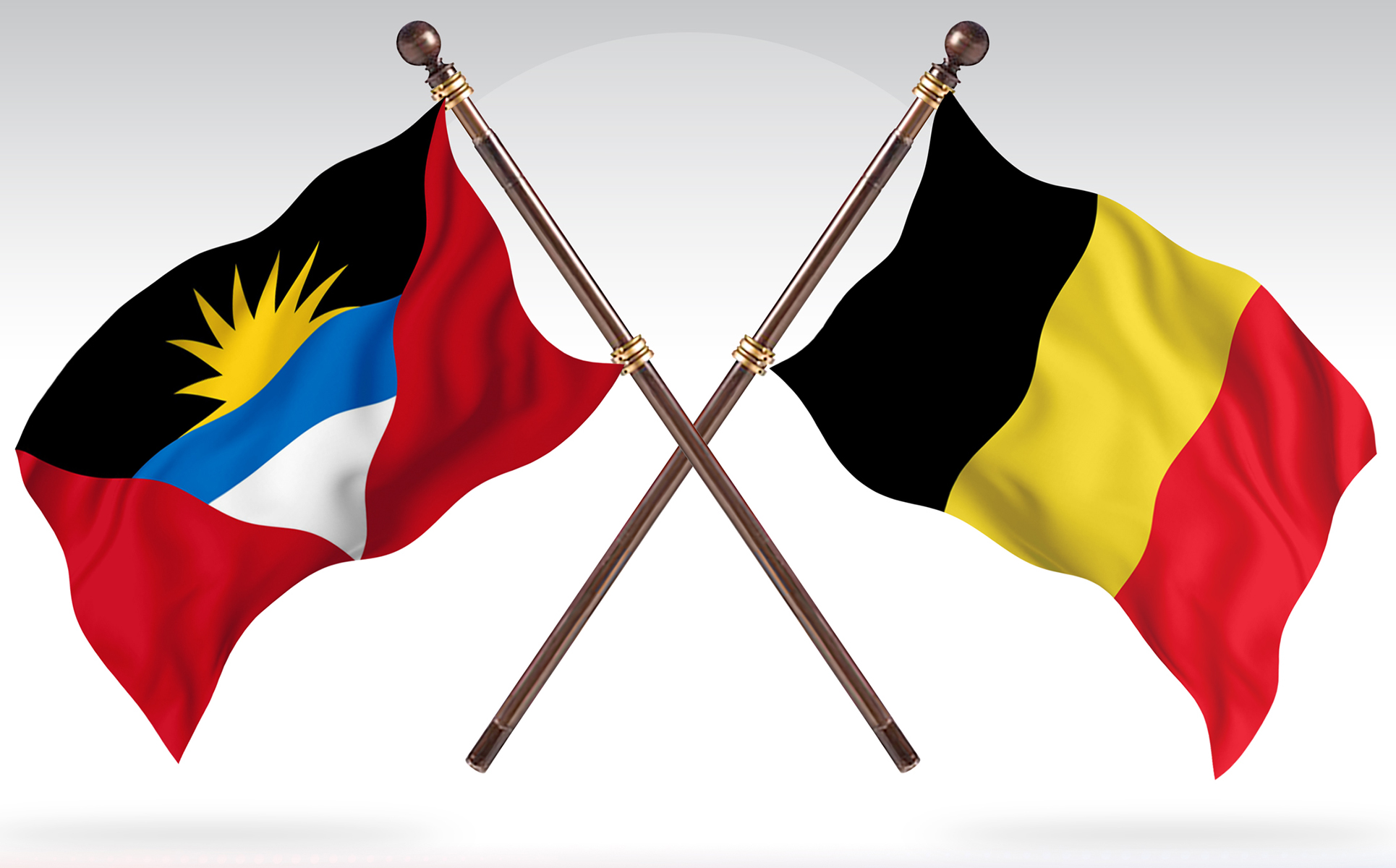 Download Иллюстрация "Antigua versus Belgium Two Countries Flags - Illustration" / Antigua versus Belgium Two Countries Flags - Illustration - Иллюстрация на тему графика national,patriotic,europe,asia,republic,map,flag,country,cartography,geography,nation,illustration,graphic,vector,state,world,isolated,symbol,border,icon