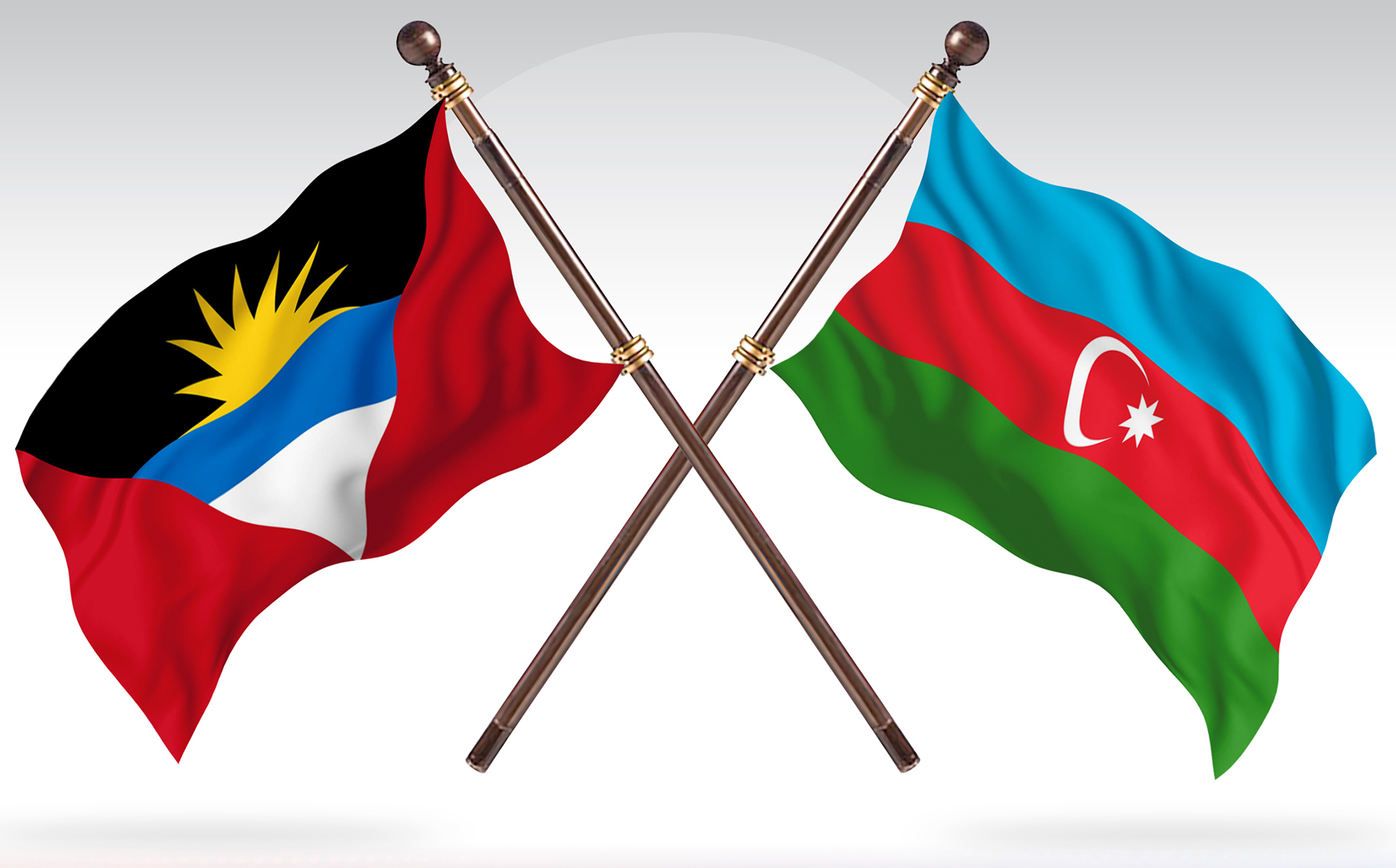 Download Иллюстрация "Antigua versus Azerbaijan Two Countries Flags - Illustration" / Antigua versus Azerbaijan Two Countries Flags - Illustration - Иллюстрация на тему графика national,patriotic,europe,asia,republic,map,flag,country,cartography,geography,nation,illustration,graphic,vector,state,world,isolated,symbol,border,icon