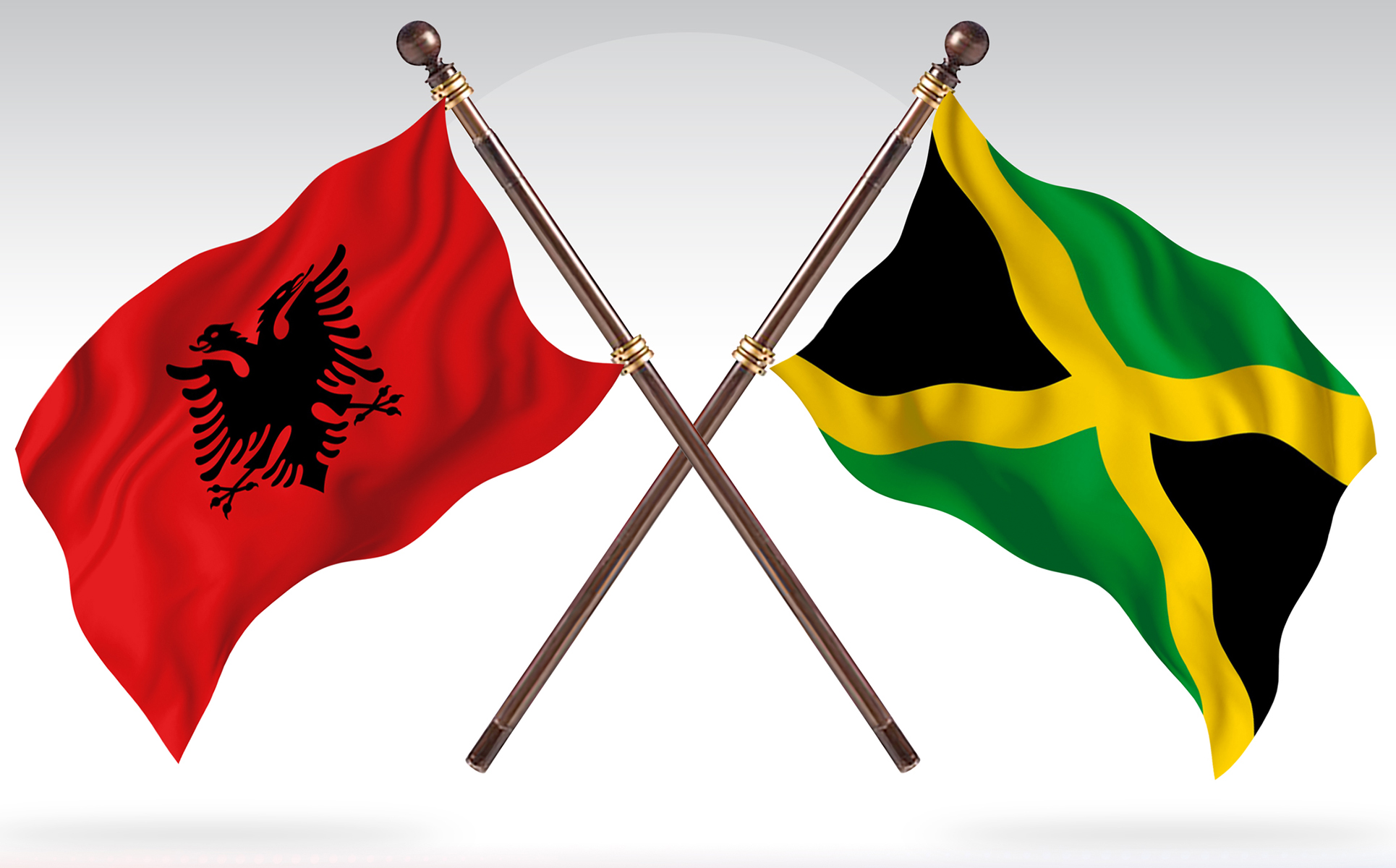Download Иллюстрация "Albania versus Jamaica Two Countries Flags - Illustration" / Albania versus Jamaica Two Countries Flags - Illustration - Иллюстрация на тему графика national,patriotic,europe,asia,republic,map,flag,country,cartography,geography,nation,illustration,graphic,vector,state,world,isolated,symbol,border,icon