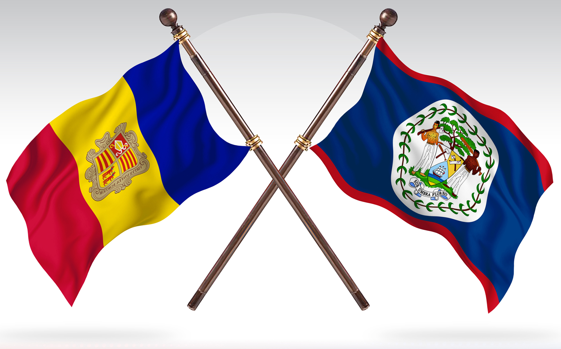 Download Иллюстрация "Andorra versus Belize Two Countries Flags - Illustration" / Andorra versus Belize Two Countries Flags - Illustration - Иллюстрация на тему графика national,patriotic,europe,asia,republic,map,flag,country,cartography,geography,nation,illustration,graphic,vector,state,world,isolated,symbol,border,icon