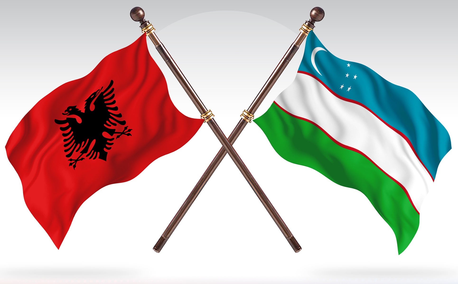 Download Иллюстрация "Albania versus Uzbekistan Two Countries Flags - Illustration" / Albania versus Uzbekistan Two Countries Flags - Illustration - Иллюстрация на тему графика national,patriotic,europe,asia,republic,map,flag,country,cartography,geography,nation,illustration,graphic,vector,state,world,isolated,symbol,border,icon