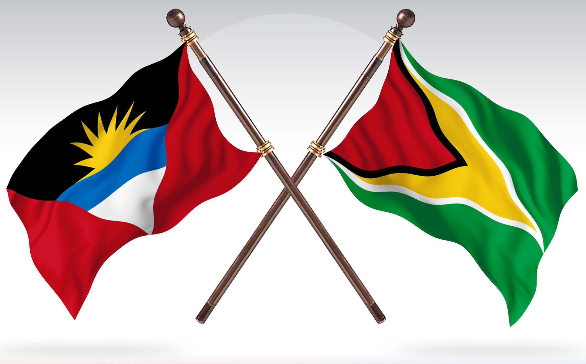 Download Иллюстрация "Antigua versus Guyana Two Countries Flags - Illustration" / Antigua versus Guyana Two Countries Flags - Illustration - Иллюстрация на тему графика national,patriotic,europe,asia,republic,map,flag,country,cartography,geography,nation,illustration,graphic,vector,state,world,isolated,symbol,border,icon