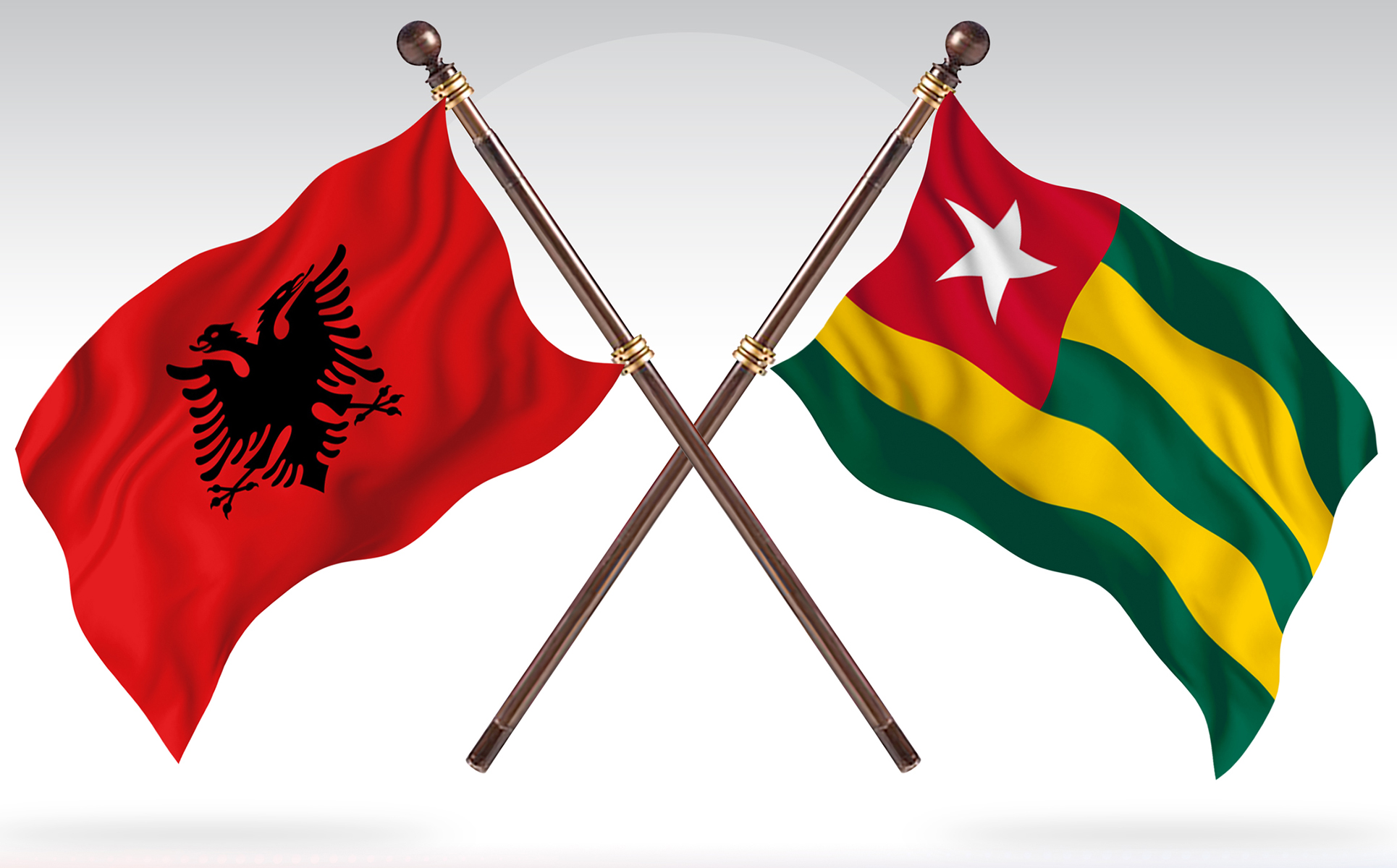 Download Иллюстрация "Albania versus Togo Two Countries Flags - Illustration" / Albania versus Togo Two Countries Flags - Illustration - Иллюстрация на тему графика national,patriotic,europe,asia,republic,map,flag,country,cartography,geography,nation,illustration,graphic,vector,state,world,isolated,symbol,border,icon