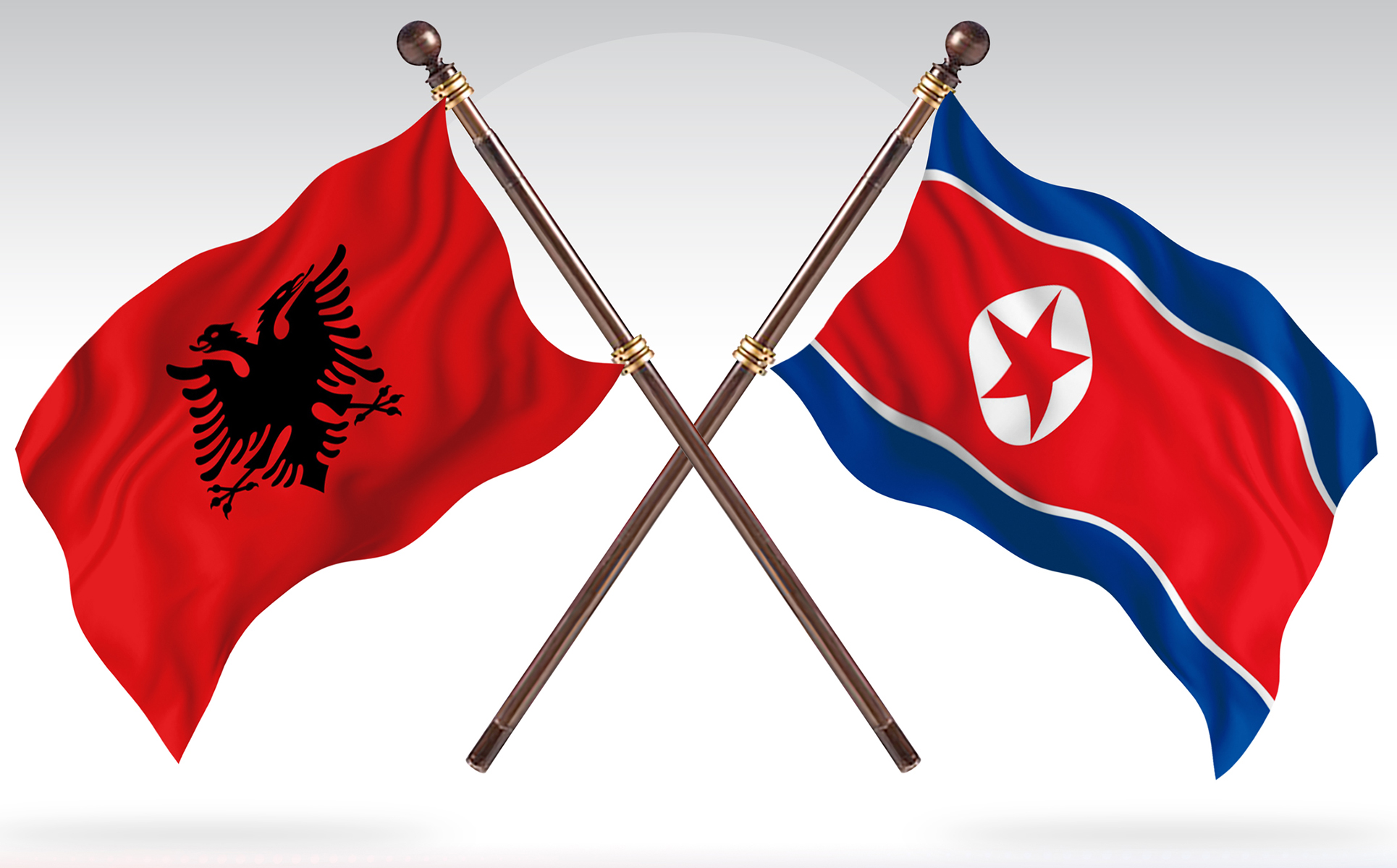 Download Иллюстрация "Albania versus North Korea Two Countries Flags - Illustration" / Albania versus North Korea Two Countries Flags - Illustration - Иллюстрация на тему графика national,patriotic,europe,asia,republic,map,flag,country,cartography,geography,nation,illustration,graphic,vector,state,world,isolated,symbol,border,icon