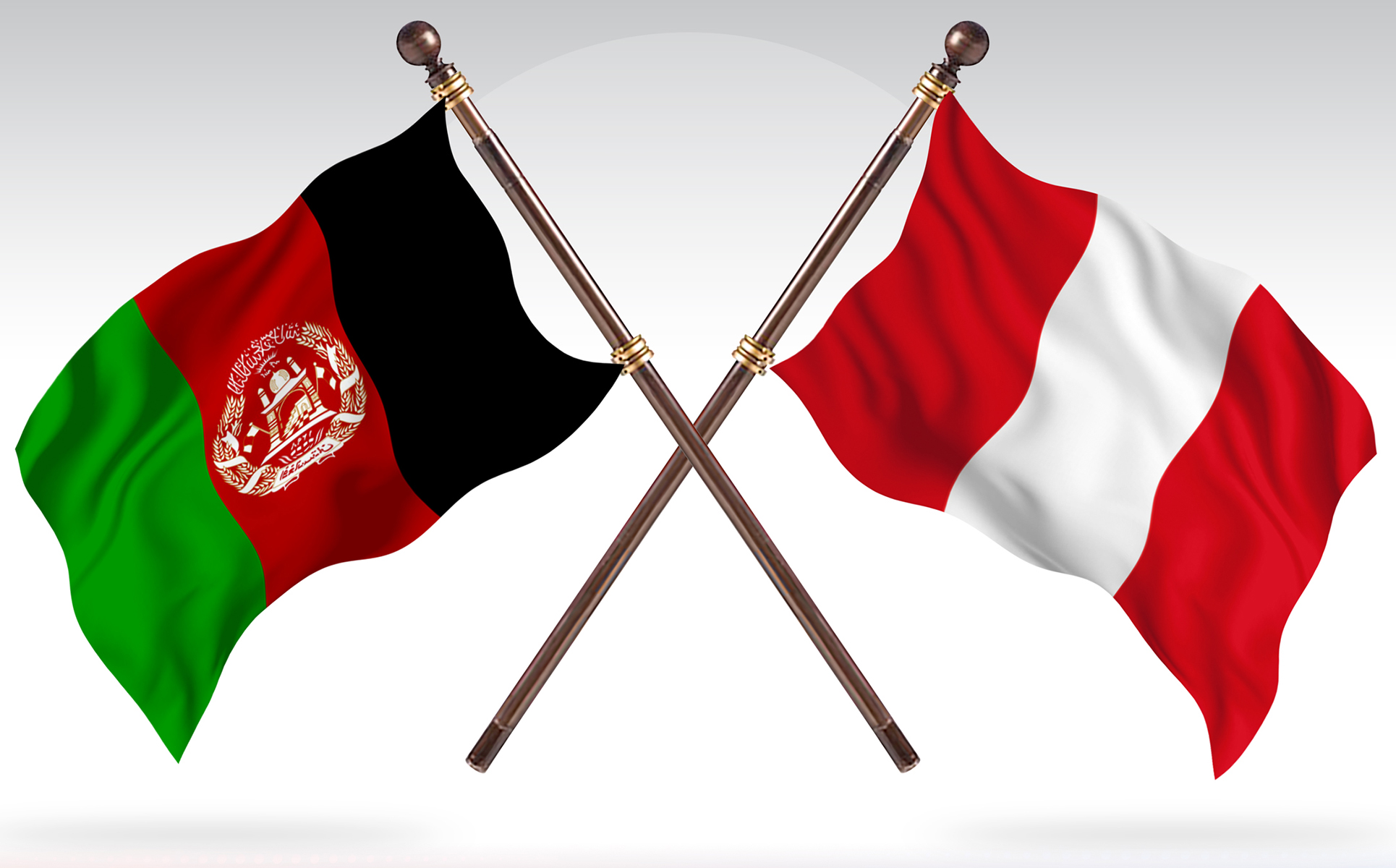 Download Иллюстрация "Afghanistan versus Peru Two Countries Flags - Illustration" / Afghanistan versus Peru Two Countries Flags - Illustration - Иллюстрация на тему графика national,patriotic,europe,asia,republic,map,flag,country,cartography,geography,nation,illustration,graphic,vector,state,world,isolated,symbol,border,icon