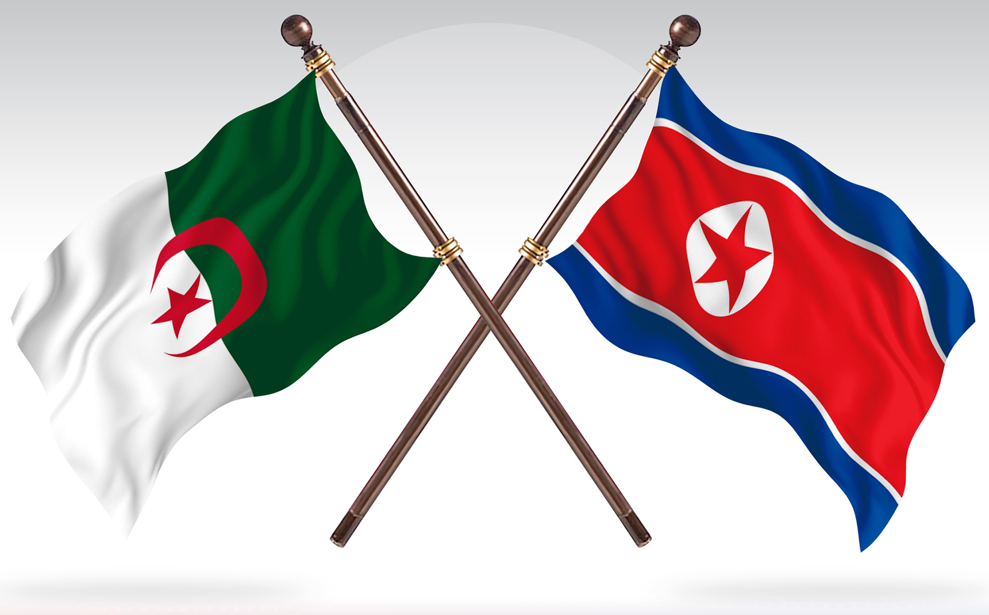Download Иллюстрация "Algeria versus North Korea Two Countries Flags - Illustration" / Algeria versus North Korea Two Countries Flags - Illustration - Иллюстрация на тему графика national,patriotic,europe,asia,republic,map,flag,country,cartography,geography,nation,illustration,graphic,vector,state,world,isolated,symbol,border,icon