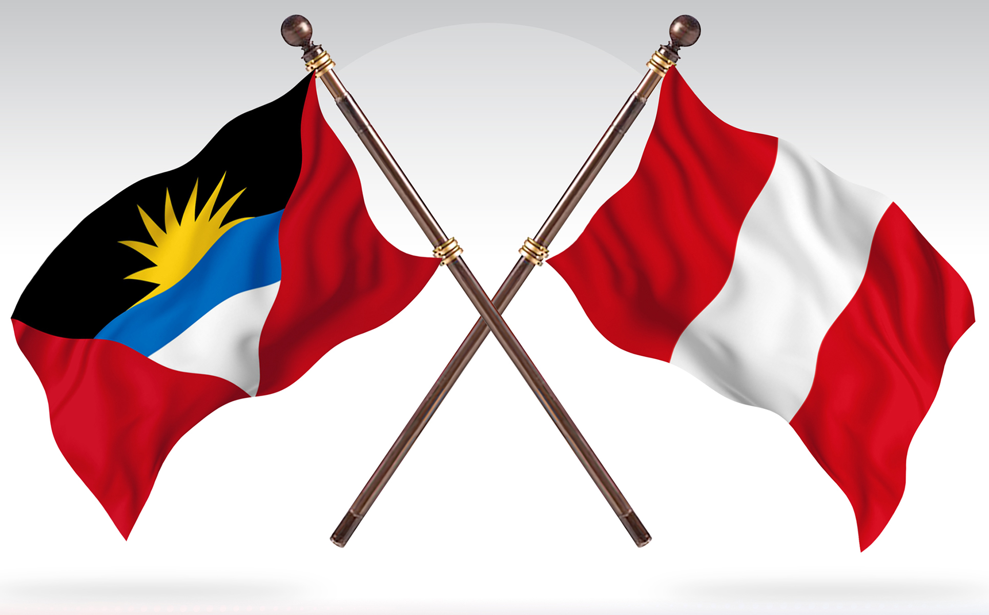 Download Иллюстрация "Antigua versus Peru Two Countries Flags - Illustration" / Antigua versus Peru Two Countries Flags - Illustration - Иллюстрация на тему графика national,patriotic,europe,asia,republic,map,flag,country,cartography,geography,nation,illustration,graphic,vector,state,world,isolated,symbol,border,icon