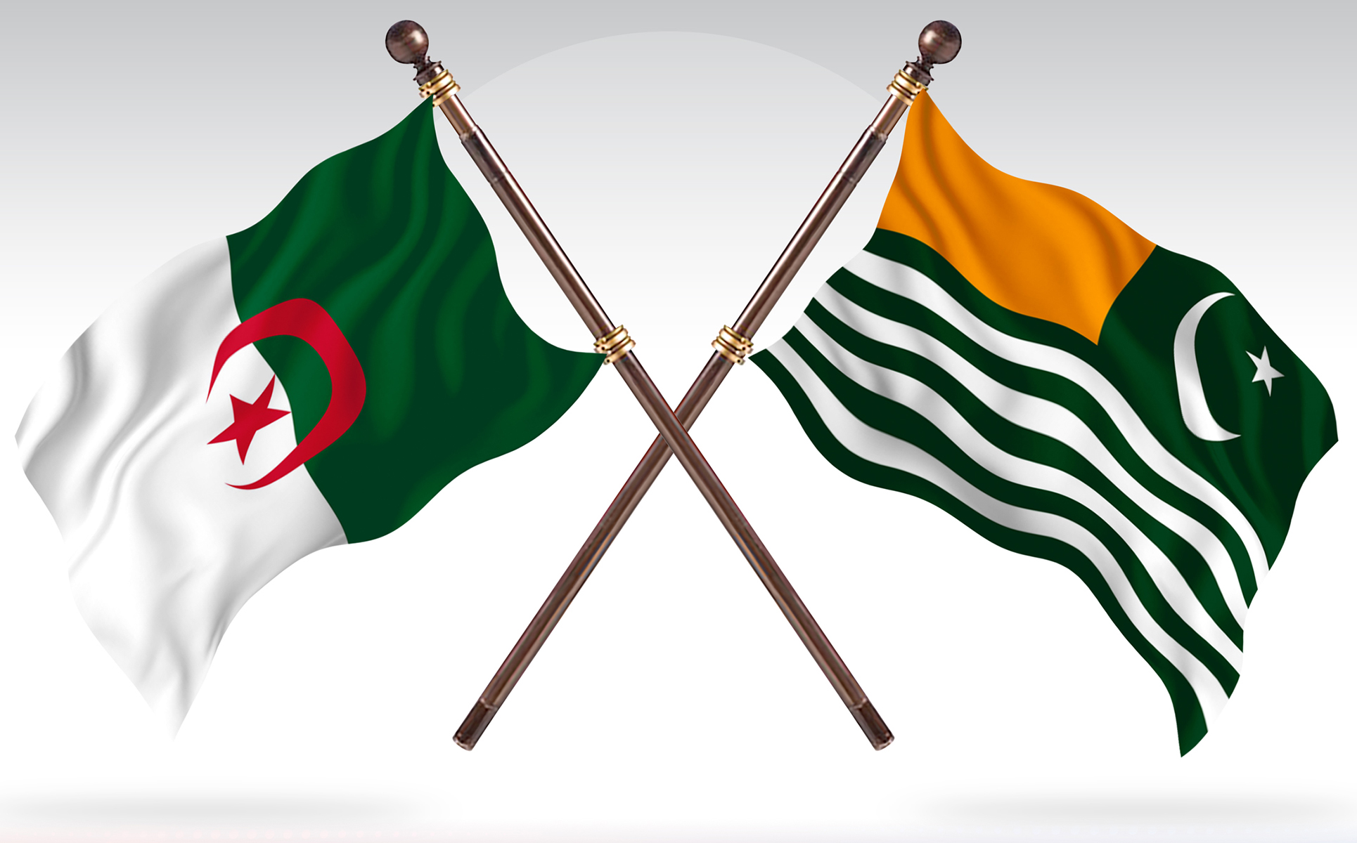 Download Иллюстрация "Algeria versus Kashmir Two Countries Flags - Illustration" / Algeria versus Kashmir Two Countries Flags - Illustration - Иллюстрация на тему графика national,patriotic,europe,asia,republic,map,flag,country,cartography,geography,nation,illustration,graphic,vector,state,world,isolated,symbol,border,icon