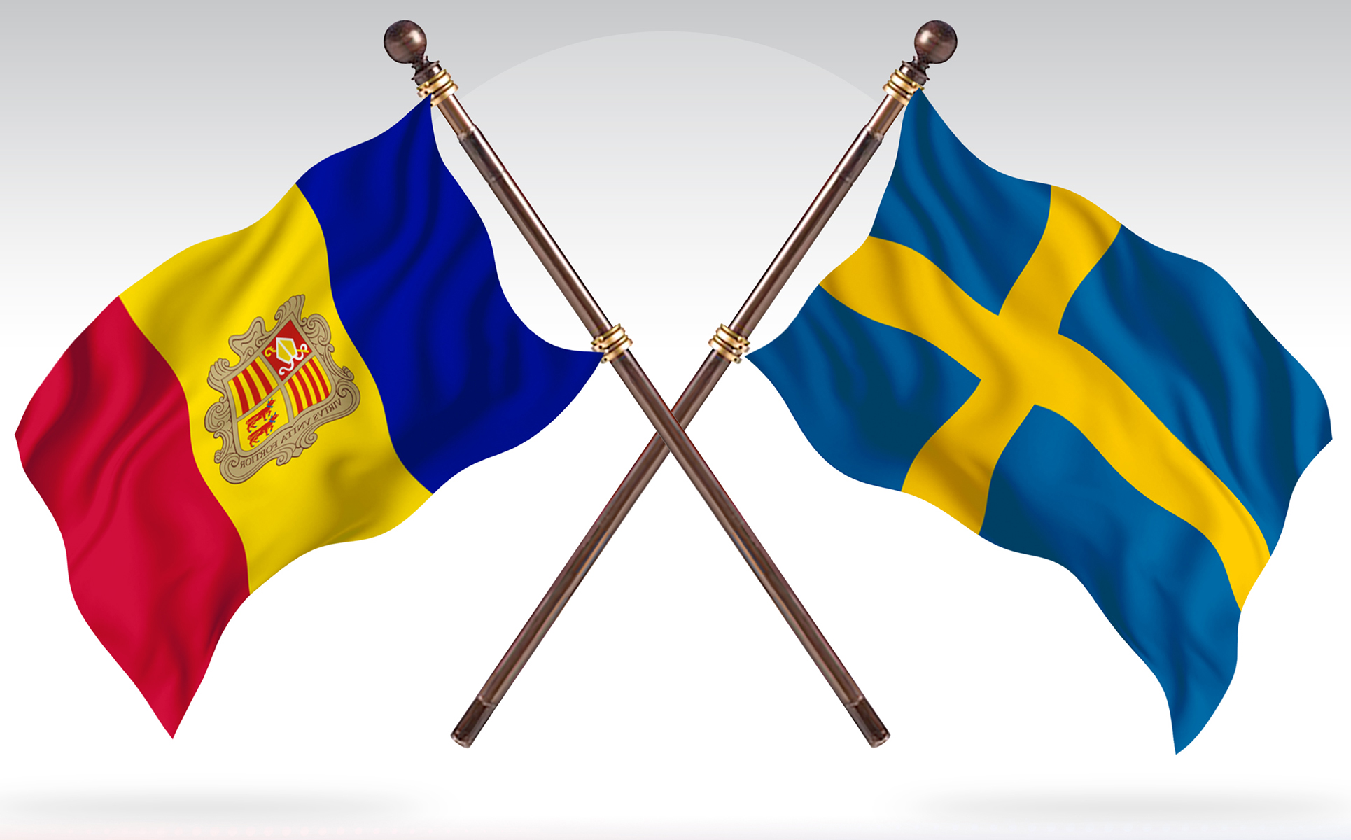 Download Иллюстрация "Andorra versus Sweden Two Countries Flags - Illustration" / Andorra versus Sweden Two Countries Flags - Illustration - Иллюстрация на тему графика national,patriotic,europe,asia,republic,map,flag,country,cartography,geography,nation,illustration,graphic,vector,state,world,isolated,symbol,border,icon