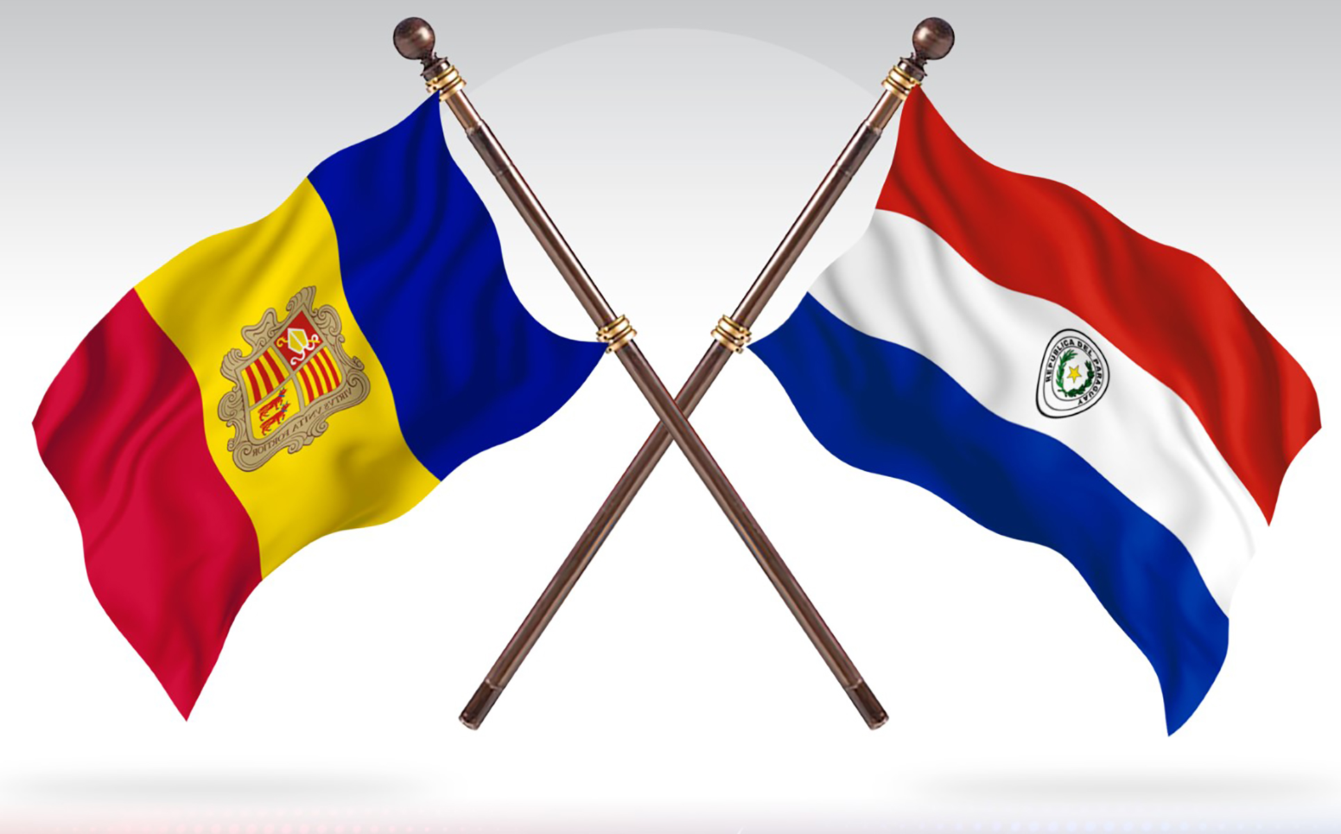 Download Иллюстрация "Andorra versus Paraguay Two Countries Flags - Illustration" / Andorra versus Paraguay Two Countries Flags - Illustration - Иллюстрация на тему графика national,patriotic,europe,asia,republic,map,flag,country,cartography,geography,nation,illustration,graphic,vector,state,world,isolated,symbol,border,icon