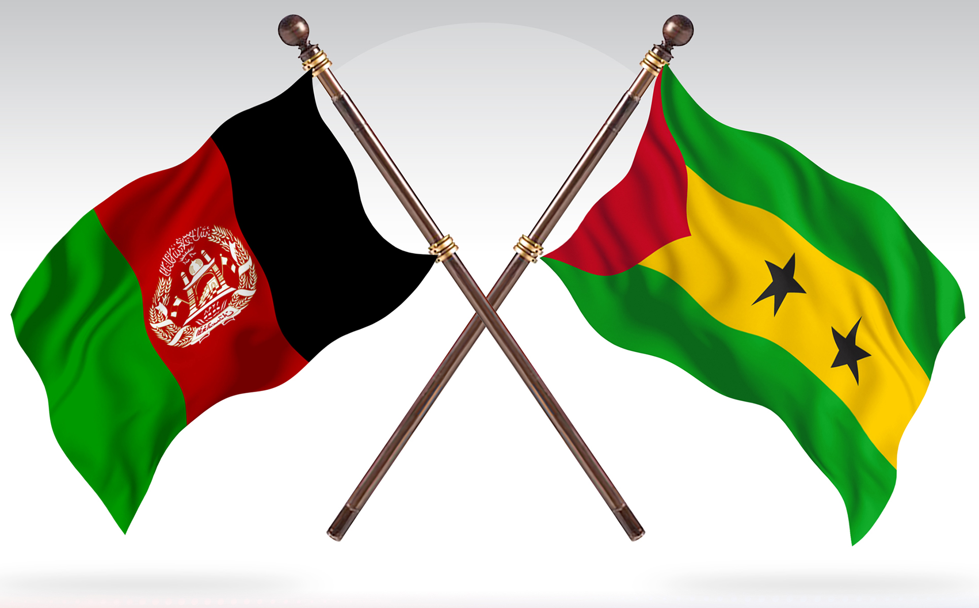 Download Иллюстрация "Afghanistan versus Sao Tome and Principe Two Countries Flags - Illustration" / Afghanistan versus Sao Tome and Principe Two Countries Flags - Illustration - Иллюстрация на тему графика national,patriotic,europe,asia,republic,map,flag,country,cartography,geography,nation,illustration,graphic,vector,state,world,isolated,symbol,border,icon