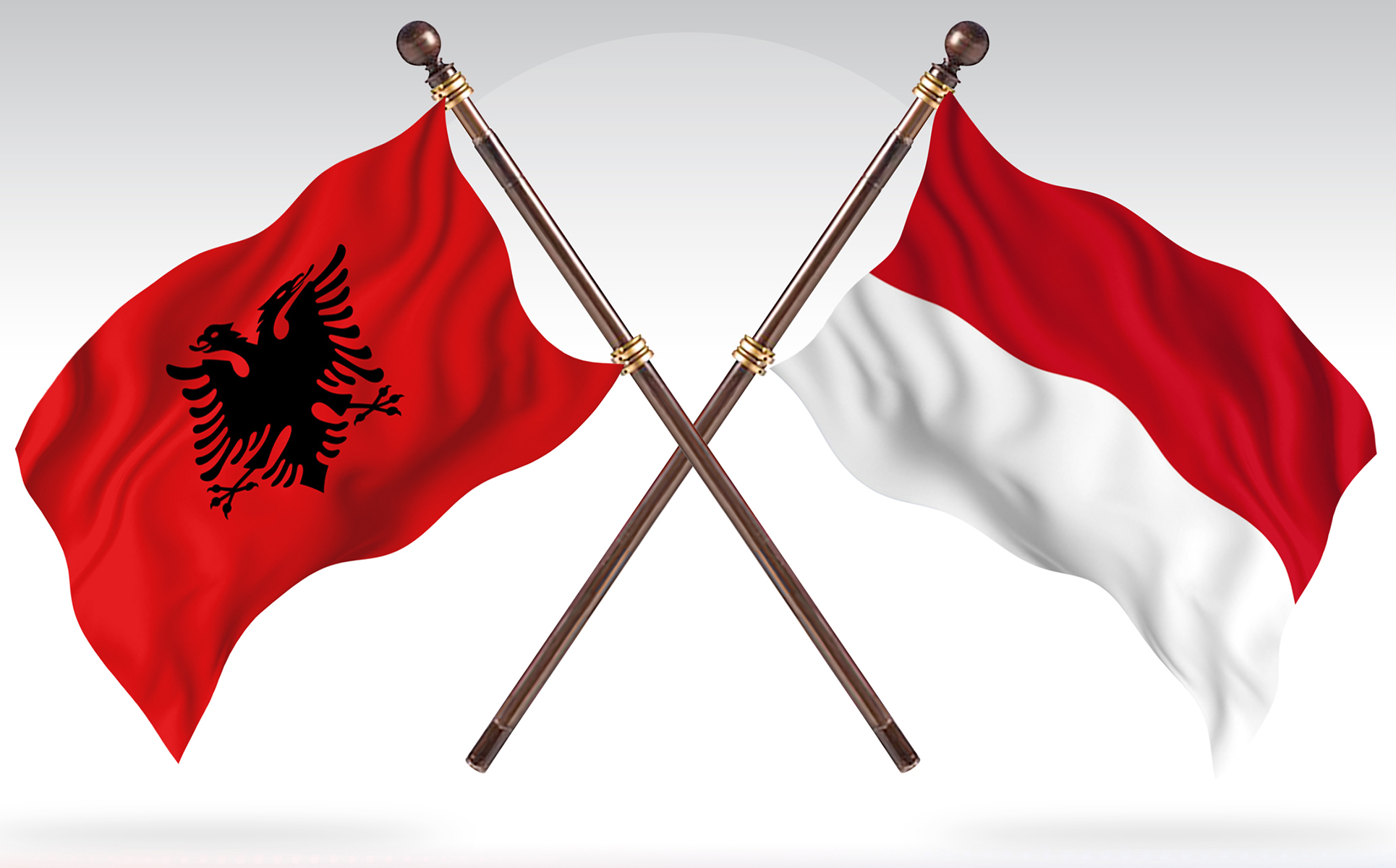 Download Иллюстрация "Albania versus Indonesia Two Countries Flags - Illustration" / Albania versus Indonesia Two Countries Flags - Illustration - Иллюстрация на тему графика national,patriotic,europe,asia,republic,map,flag,country,cartography,geography,nation,illustration,graphic,vector,state,world,isolated,symbol,border,icon