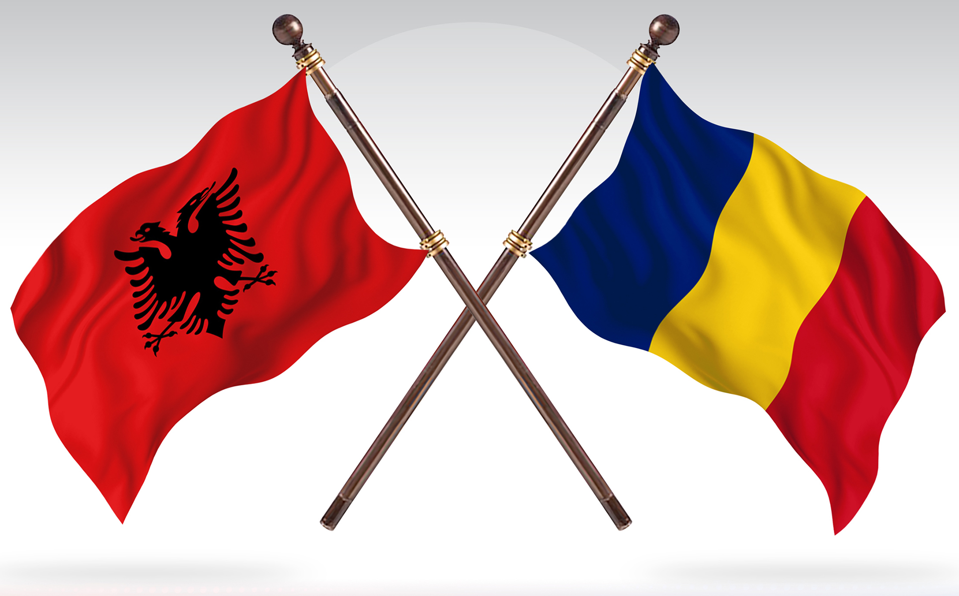 Download Иллюстрация "Albania versus Romania Two Countries Flags - Illustration" / Albania versus Romania Two Countries Flags - Illustration - Иллюстрация на тему графика national,patriotic,europe,asia,republic,map,flag,country,cartography,geography,nation,illustration,graphic,vector,state,world,isolated,symbol,border,icon